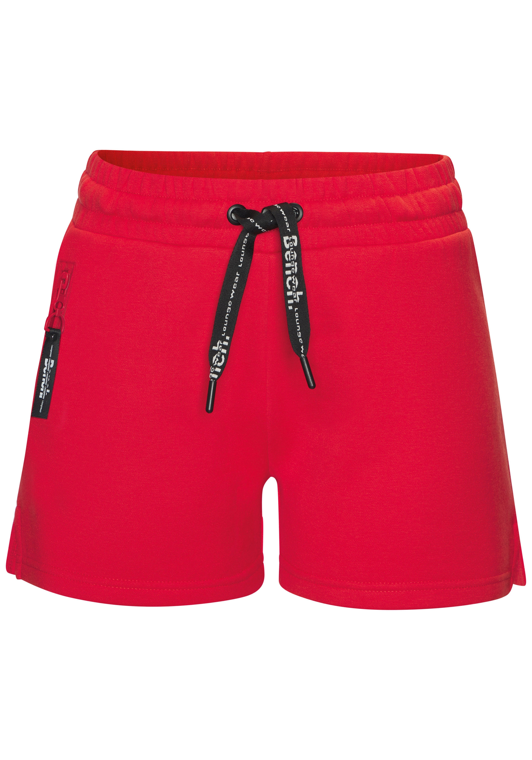 Bench. Loungewear Sweatshorts  mit seitlichen Schlitz und Reissverschlusstaschen, Loungewear