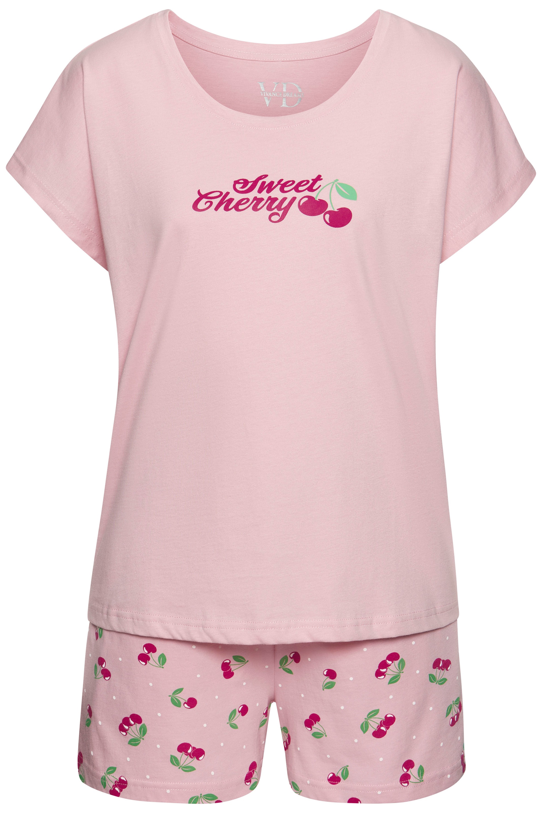 Vivance Dreams Shorty 2 tlg. Shorty mit schönem Frontprint