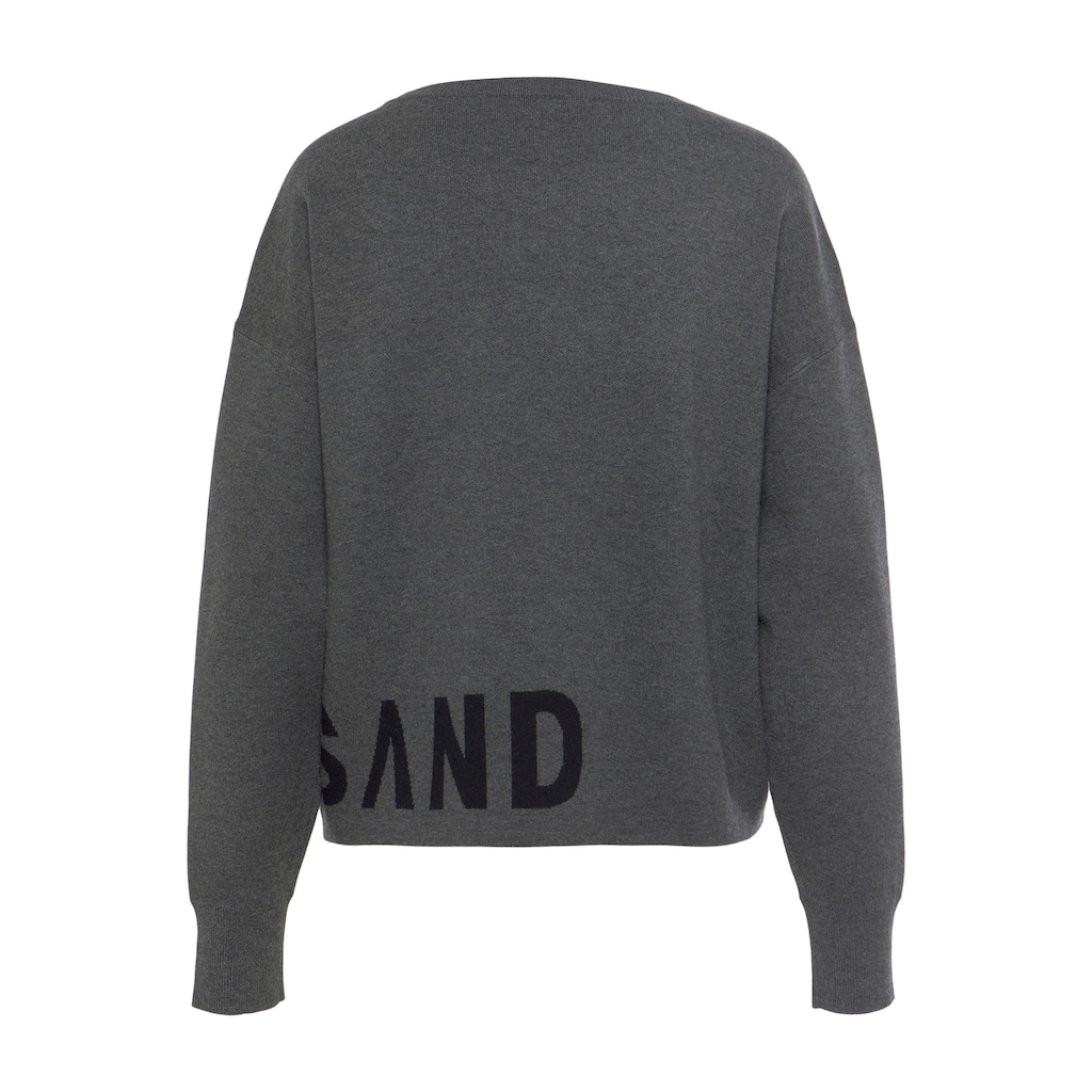 Elbsand Strickpullover, aus hochwertigem Strick mit eingestricktem Logo, Loungewear