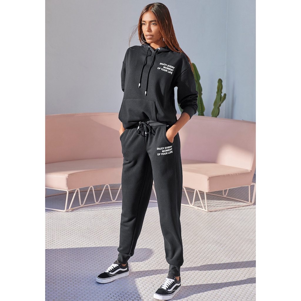 Buffalo Hoodie, mit Statement Druck, Loungeanzug