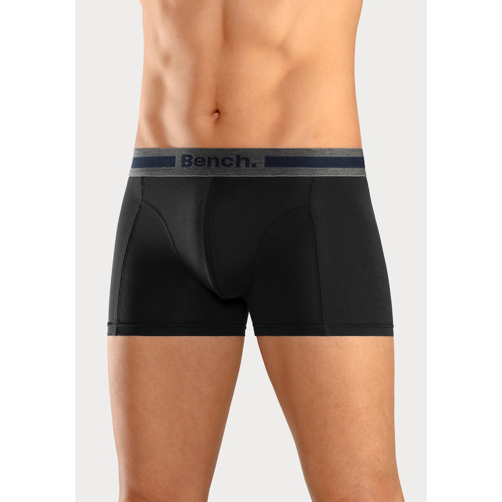 Bench. Boxer »Boxershorts für Herren«, (Packung, 4 St.), Unterhosen mit Overlock-Nähten vorn