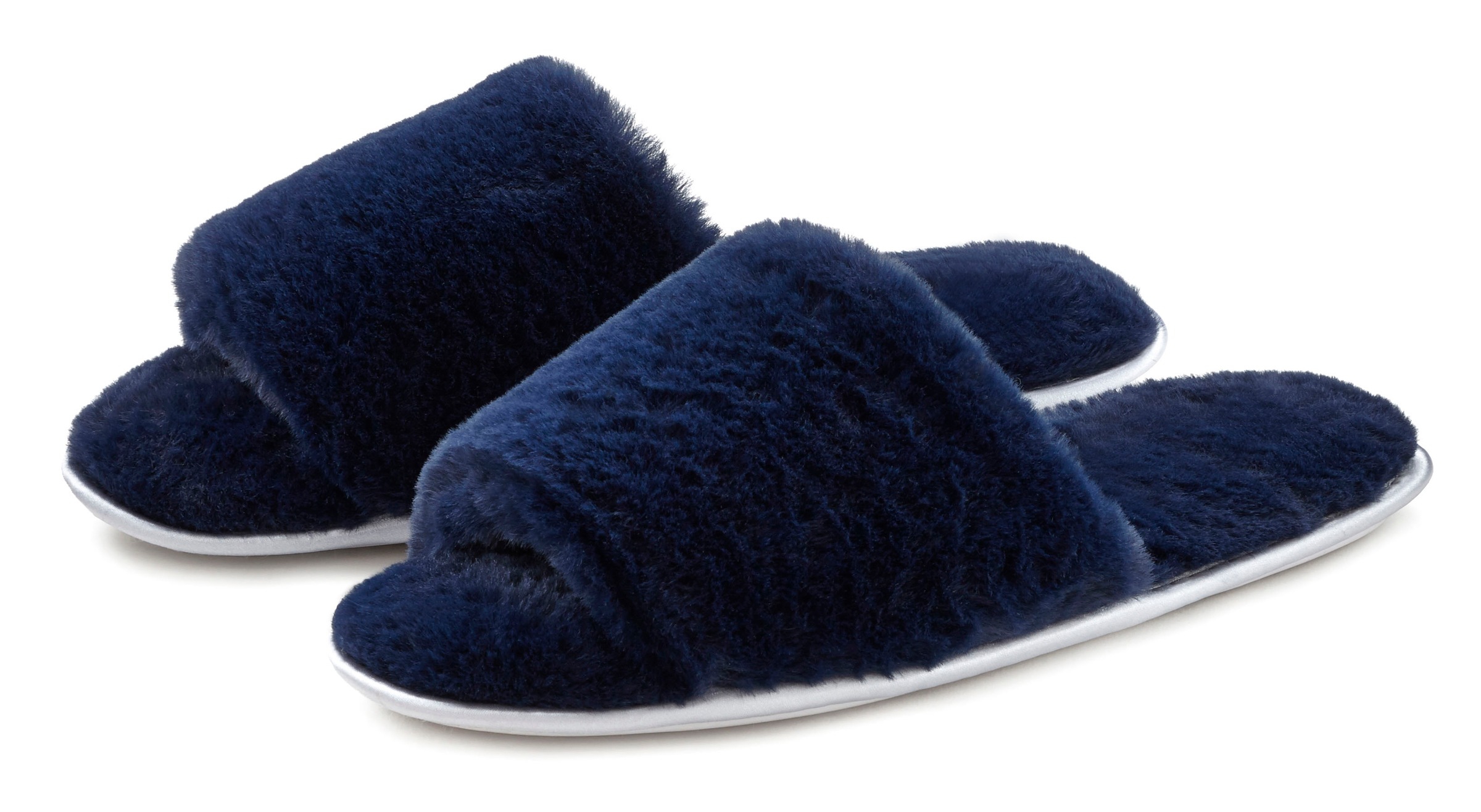 Vivance Hausschuh »Pantolette, Pantoffel,« mit kuscheligem, warmen Fellimitat VEGAN