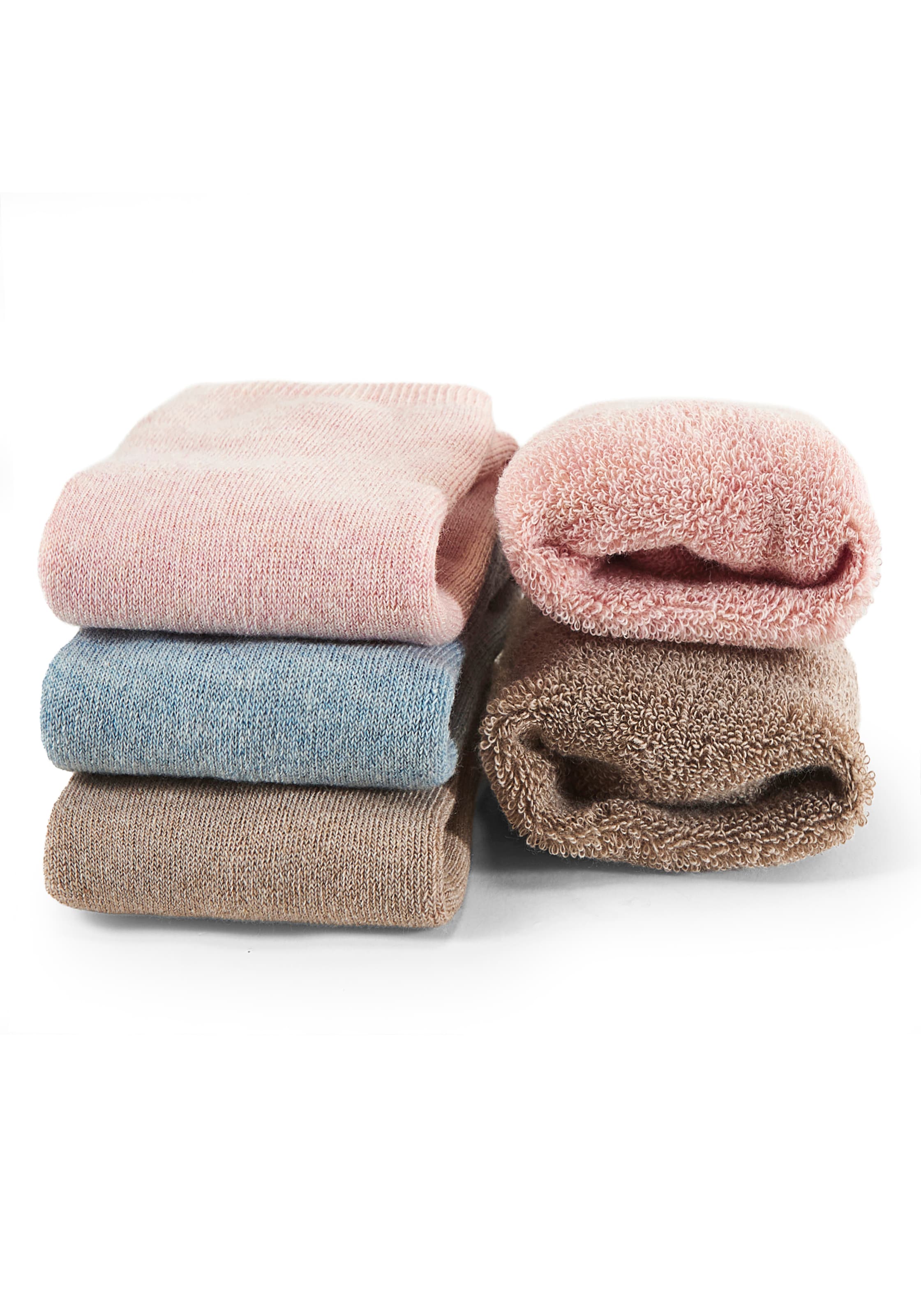 Arizona Chaussettes douillettes Packung, 3 cuis tlg. mit Antirutsch in Form eines Spruches