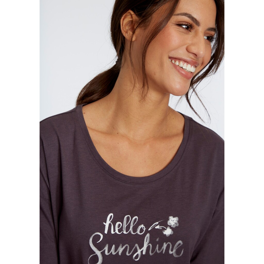 Vivance Dreams Sleepshirt, mit Frontdruck