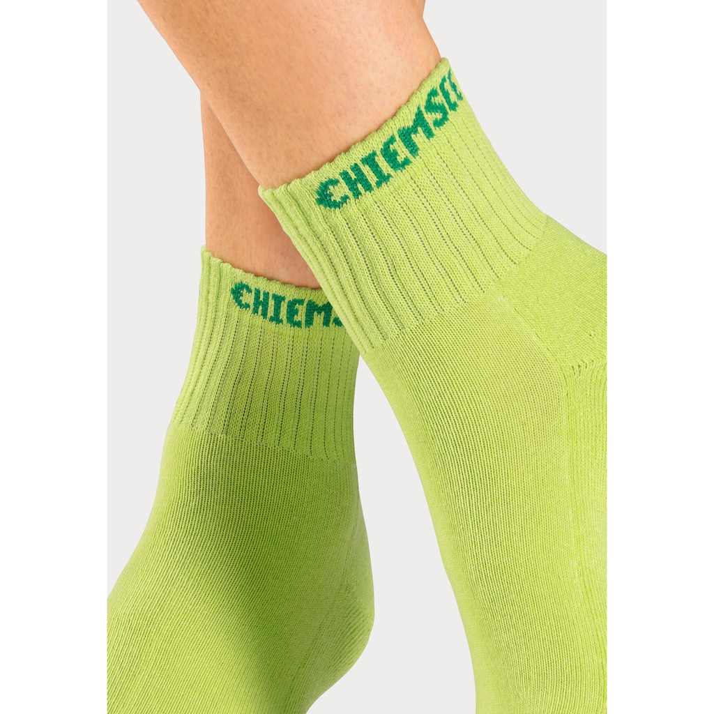 Chiemsee Kurzsocken, (Packung, 6 Paar), mit eingestricktem Markennamen