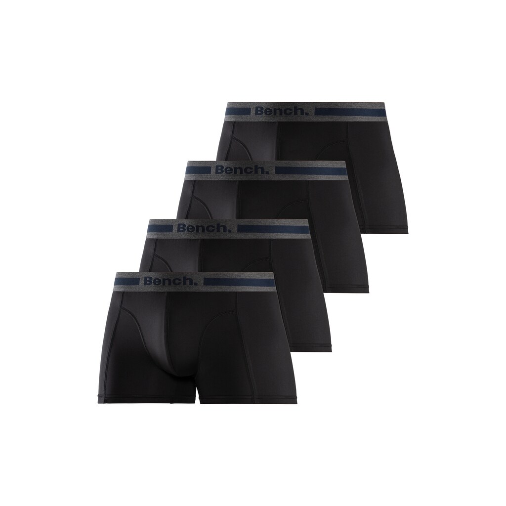 Bench. Boxer »Boxershorts für Herren«, (Packung, 4 St.), Unterhosen mit Overlock-Nähten vorn
