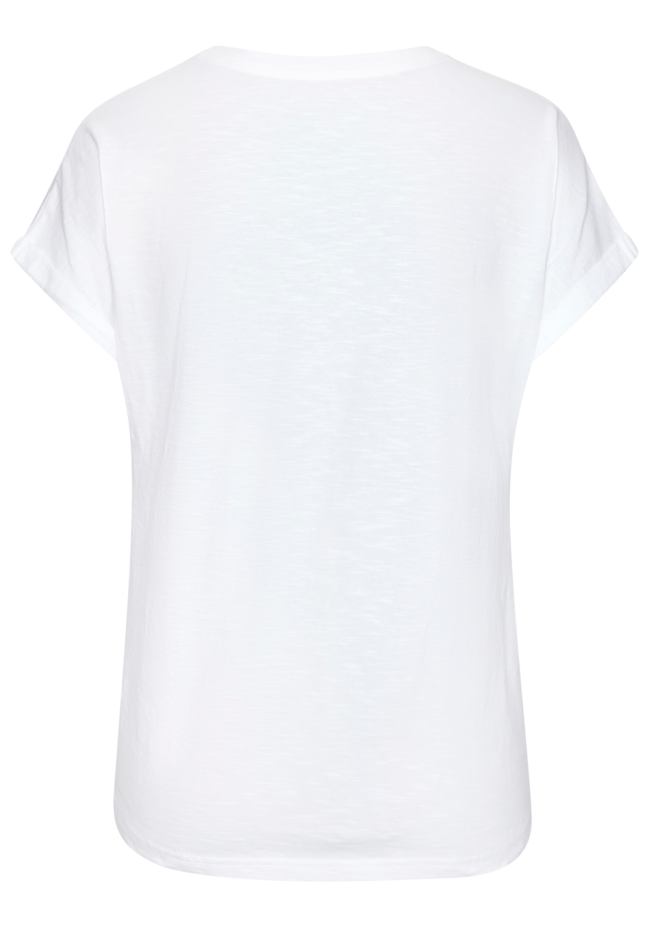 Vivance T-Shirt »mit modischem Frontprint«, aus weicher Baumwoll-Qualität
