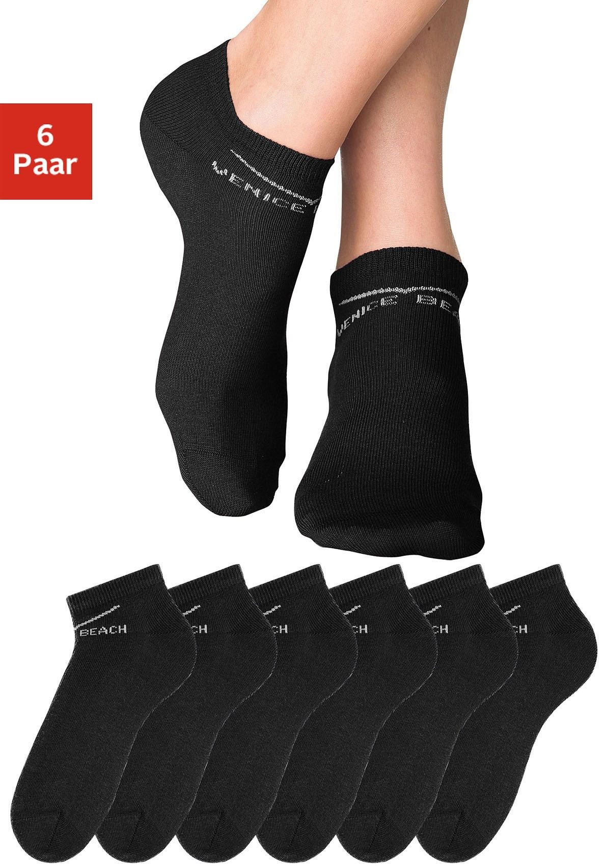 Venice Beach Sneakersocken Packung, 6 Paar tlg. perfekte Passform durch LYCRA-Anteil