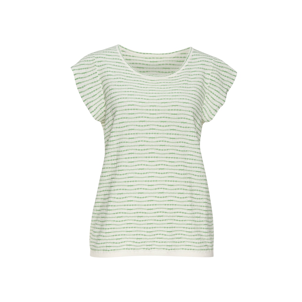 Vivance Rundhalsshirt »mit Flügelärmelchen«, aus leichter Feinstrickqualität
