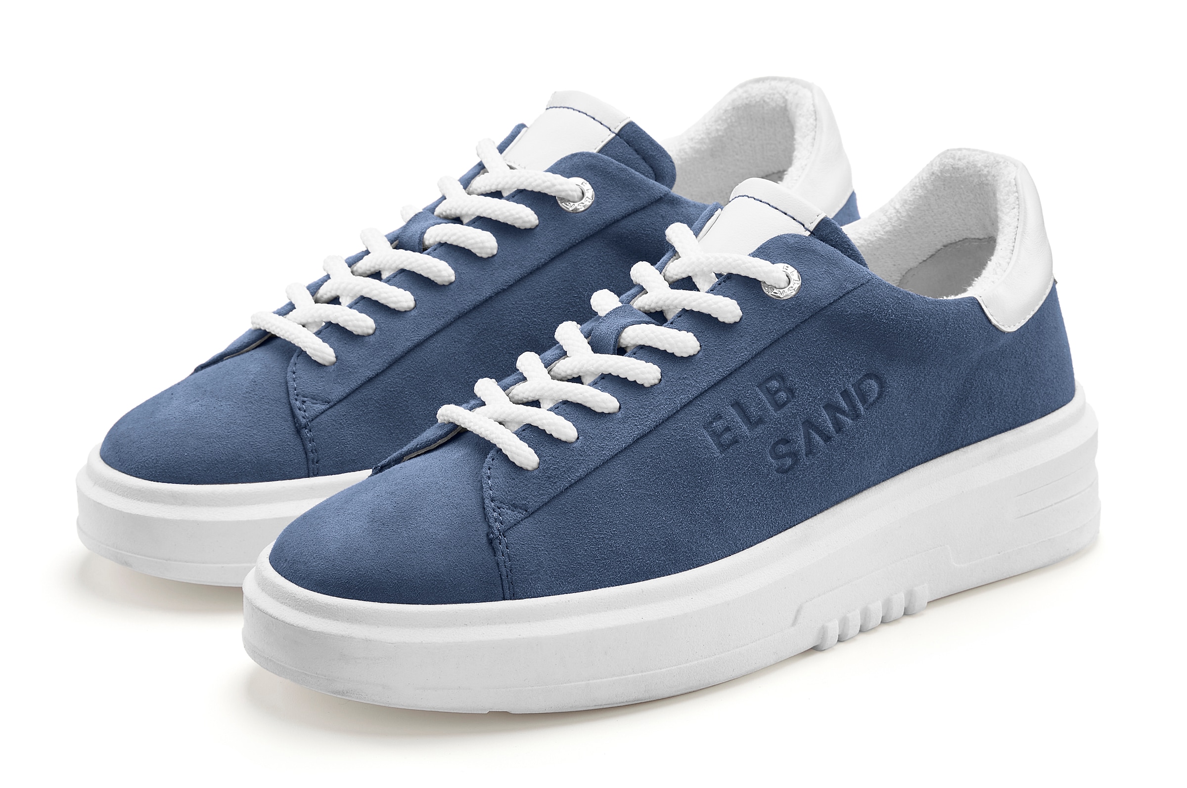 Elbsand Sneaker »Schnürschuh« Schnürhalbschuh,Freizeitschuh aus Leder mit modischer Plateausohle