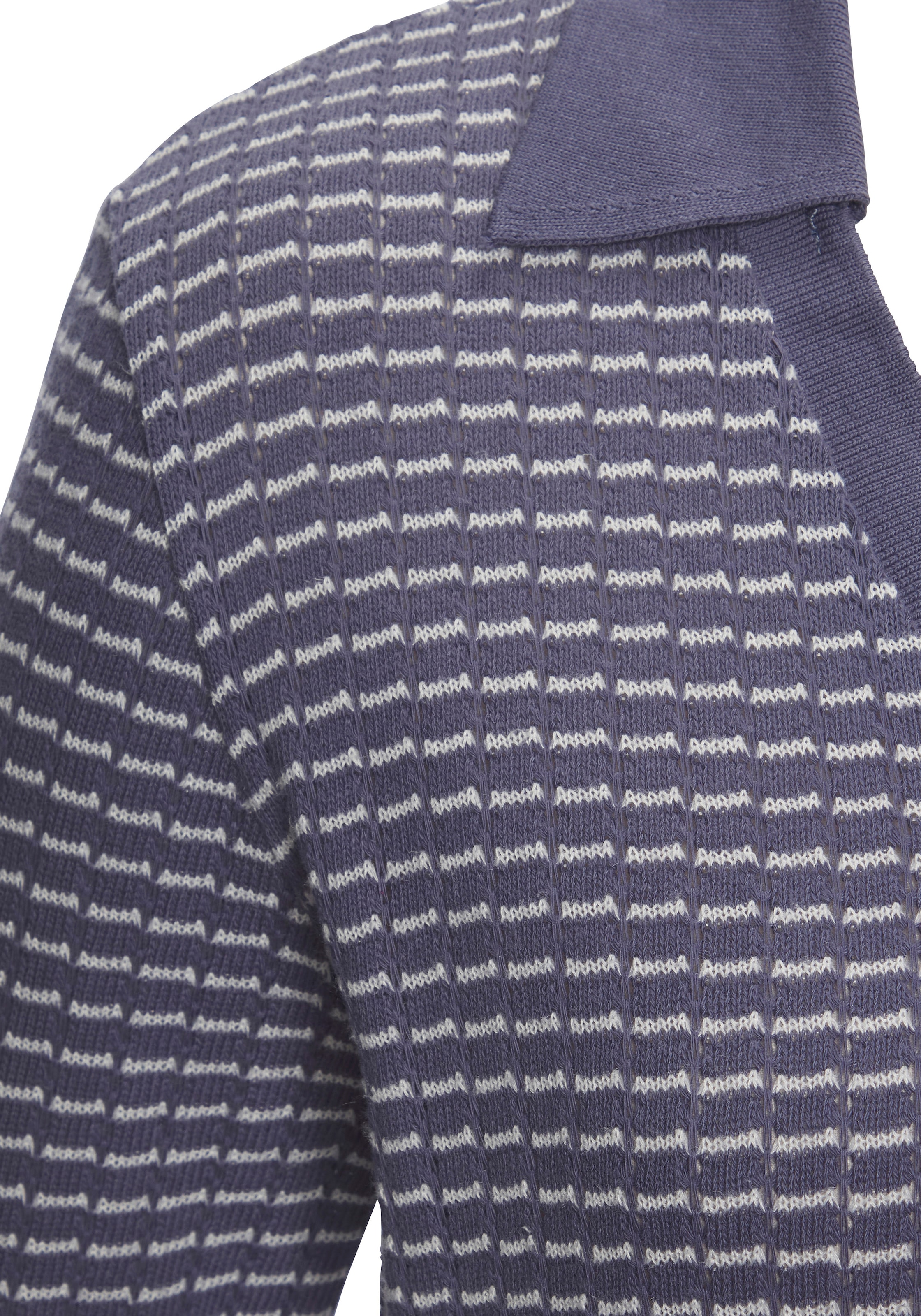 Vivance Polo à manches longues »aus strukturierter Strickqualität« schöne Strick-Qualität