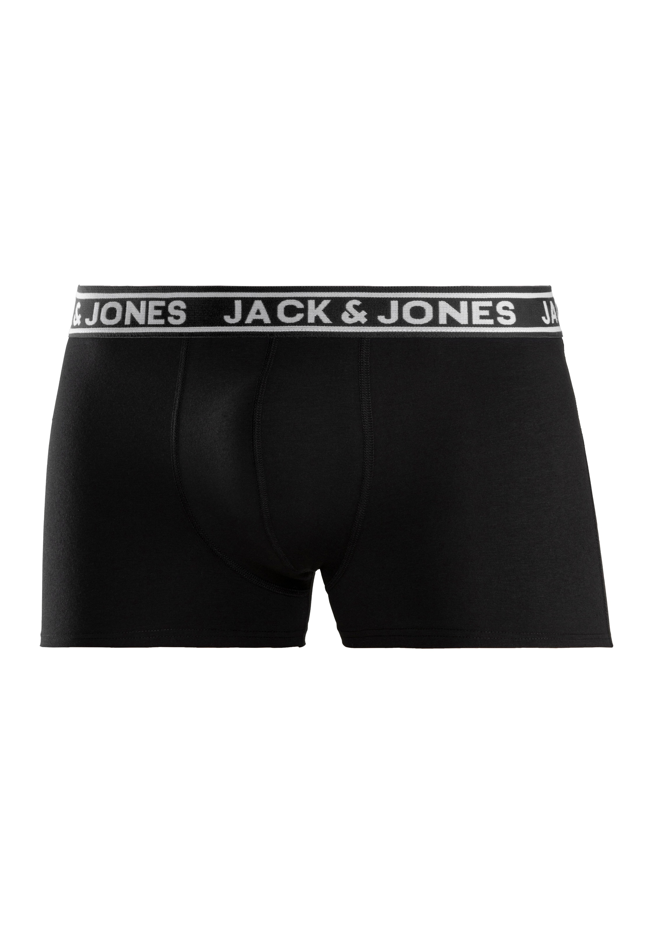 Jack & Jones Tronc »JACCRISP im 6er Pack mit Logobund und Stretchkomfort« Packung, 6 cuis unifarben mit Farbeinsatz, modisch, eng anliegend, Baumwollmischung