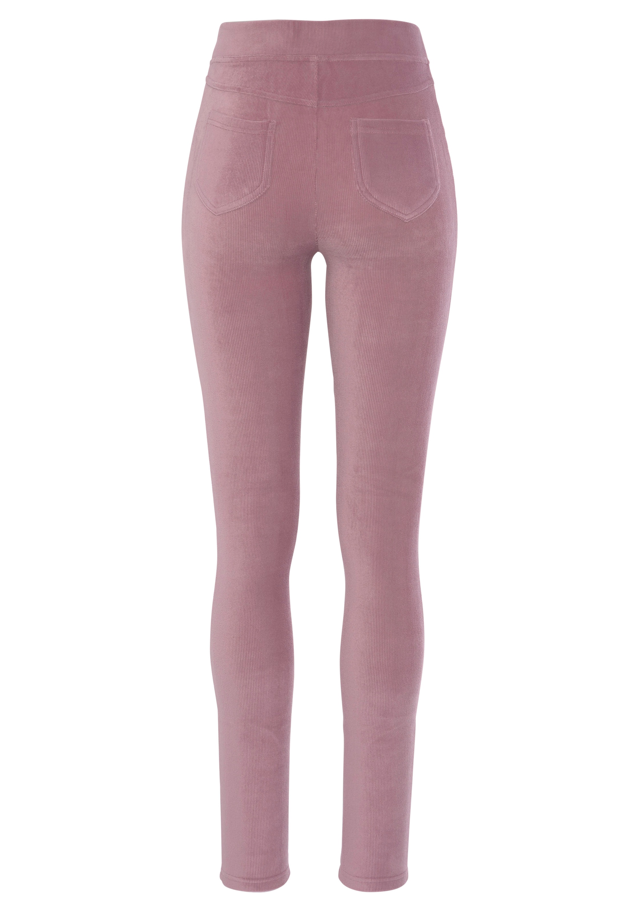 LASCANA Leggings, aus weichem Material in Cord-Optik, Loungewear