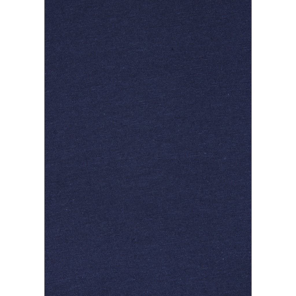 Vivance T-Shirt »mit modischer Kontraststickerei«, (Packung, 2er-Pack), aus weicher Baumwoll-Qualität
