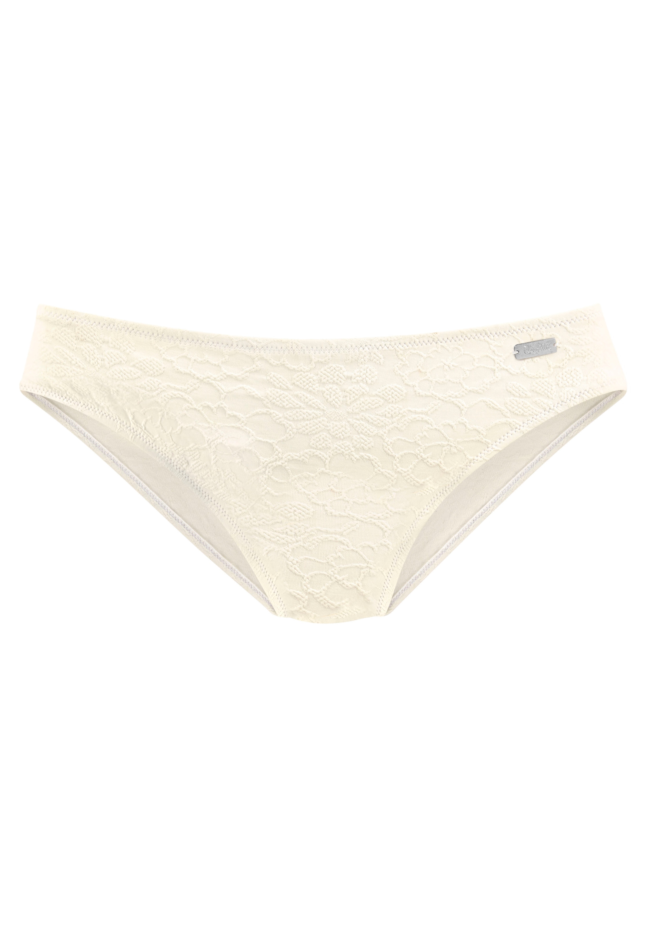 Buffalo Pantalon de bikini »Bubble« mit floralem Strukturmuster