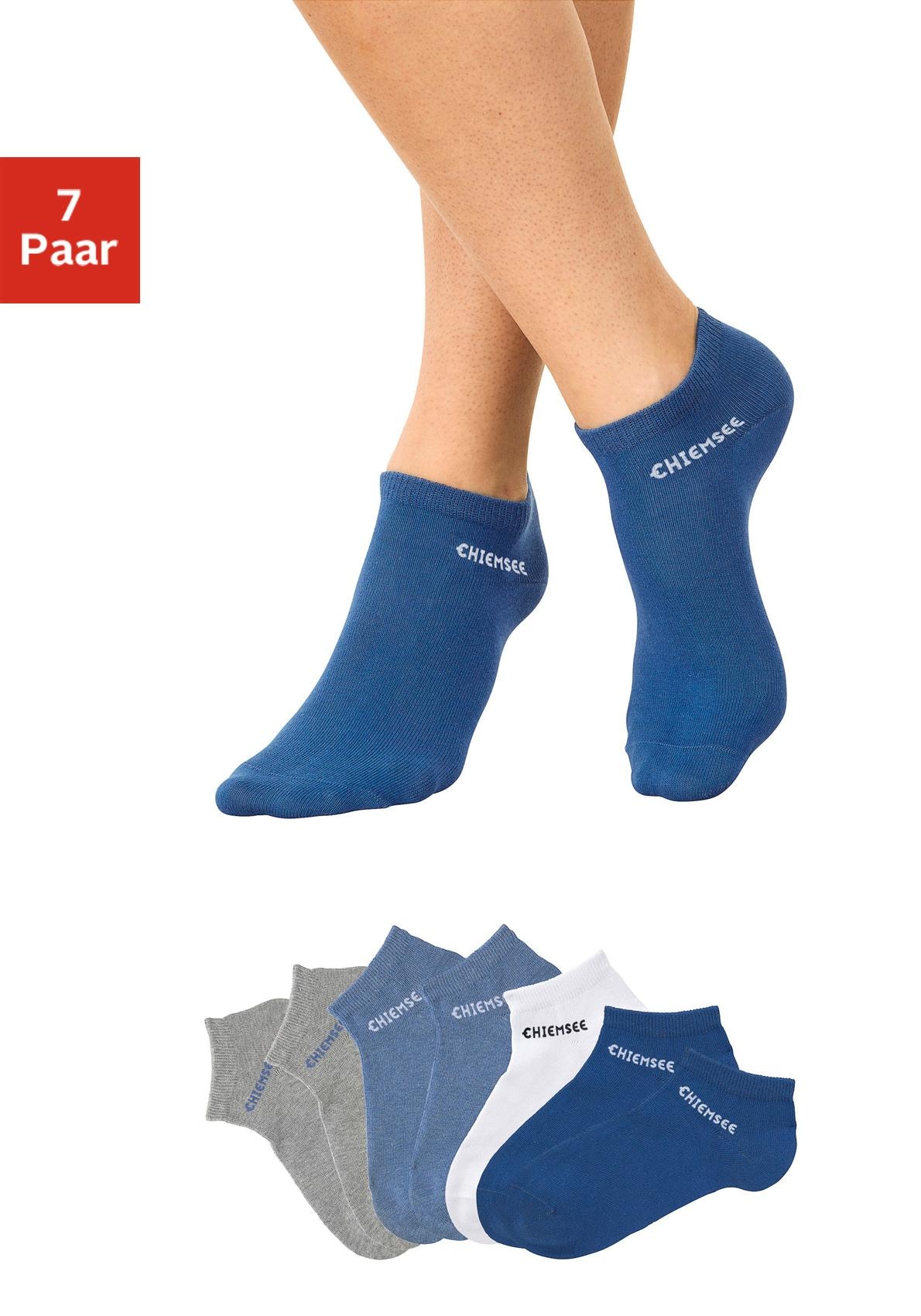 Chiemsee Sneakersocken, (Packung, 7 Paar), mit eingestricktem Schriftzug