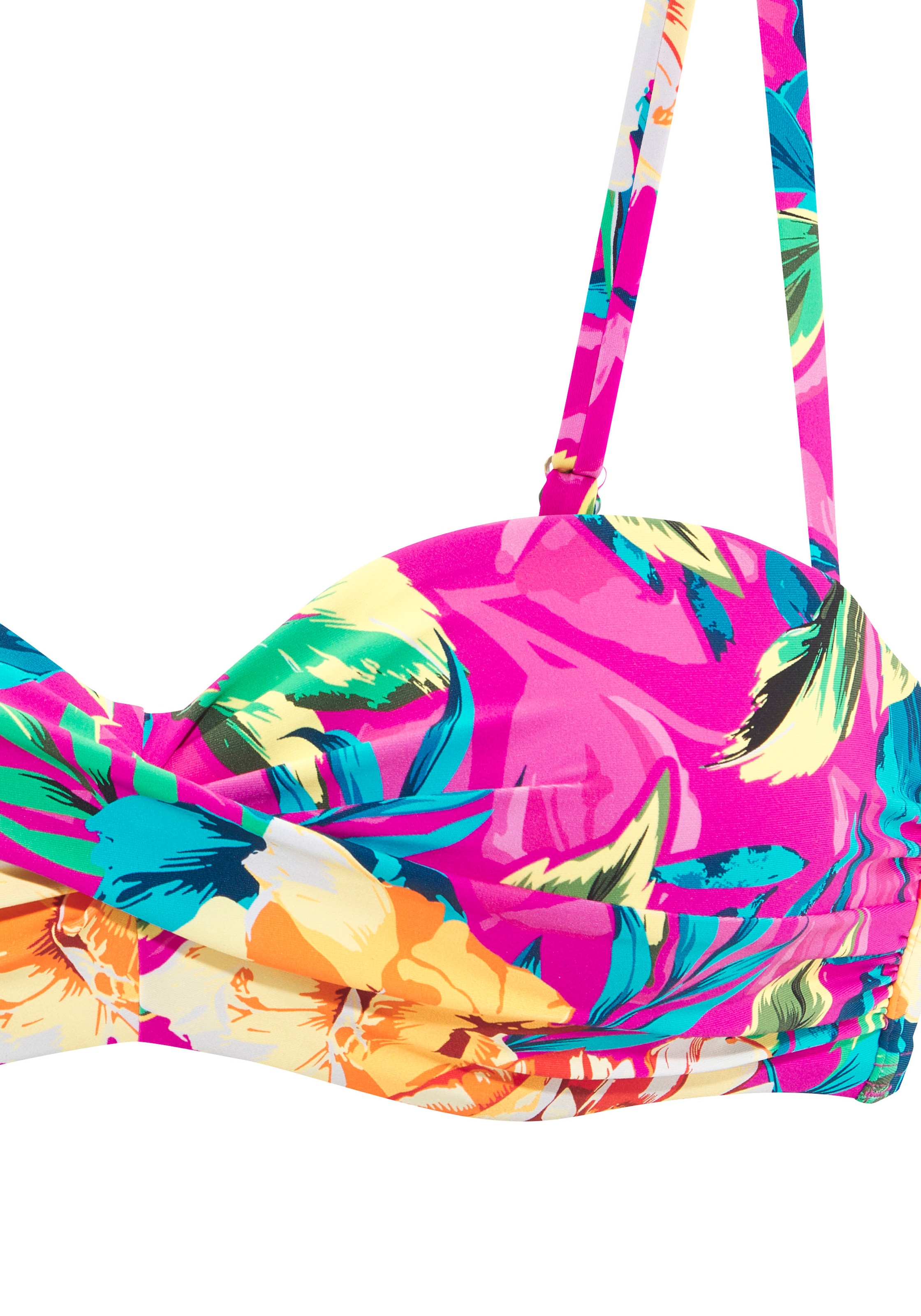 LASCANA Top bikini bandeau à armatures »Riley« mit 3 Tragevarianten