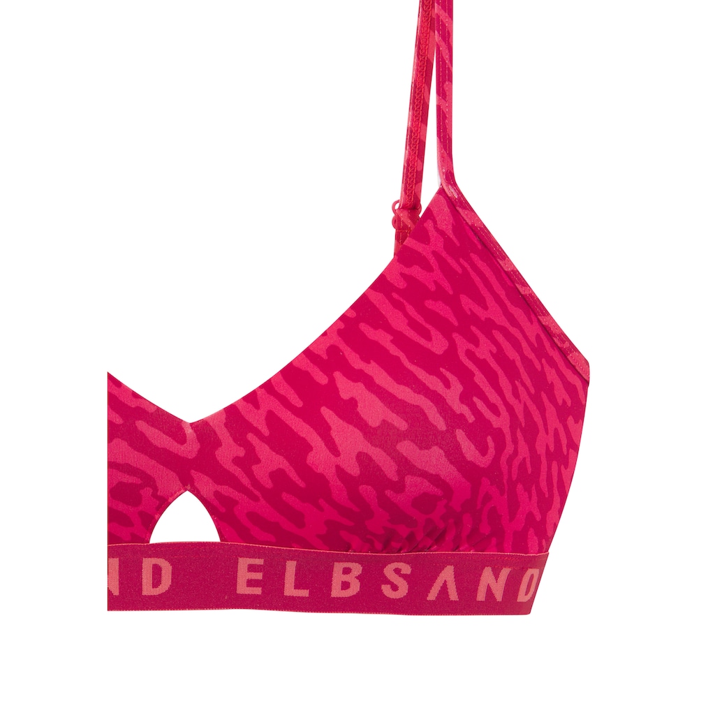 Elbsand Bustier-Bikini, mit Markenschriftzug