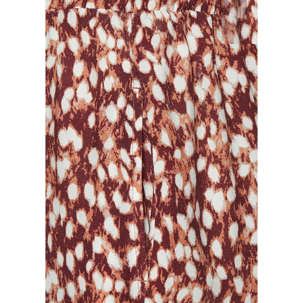 Vivance Palazzohose, mit Alloverprint, weites Bein, mit Bindeband