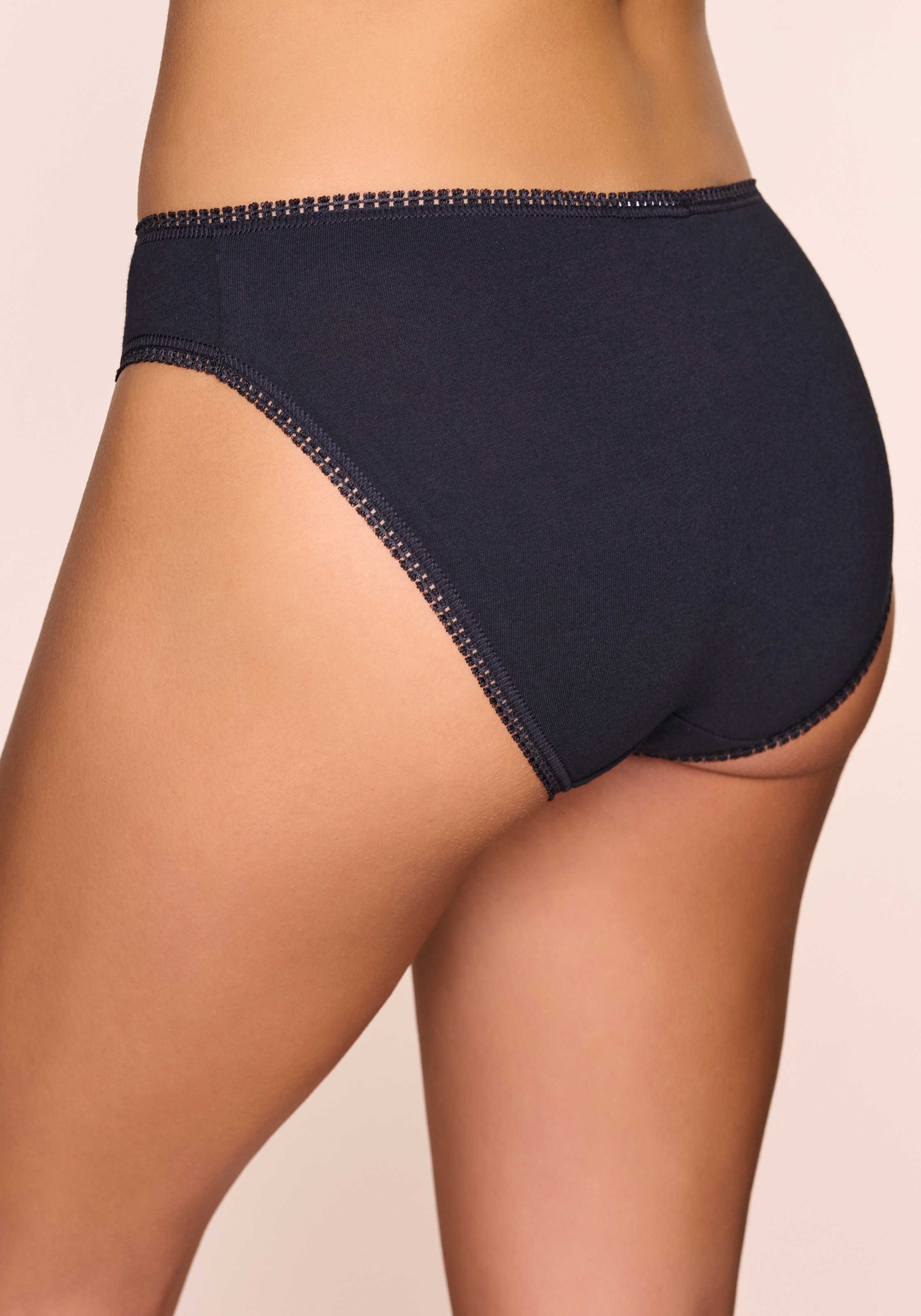 LASCANA Culottes de jazz pack de 3,  avec dentelle à l'ourlet, en jersey élastique