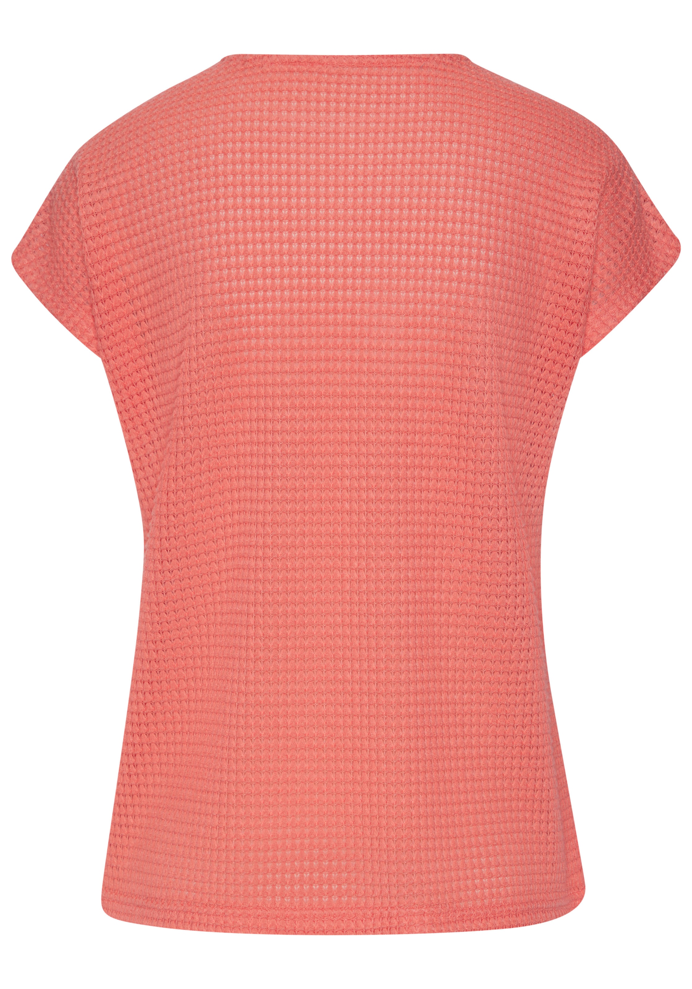 Vivance Kurzarmshirt »mit modischer Waffelstruktur«, (2er-Pack), aus bügelfreier Strickqualität