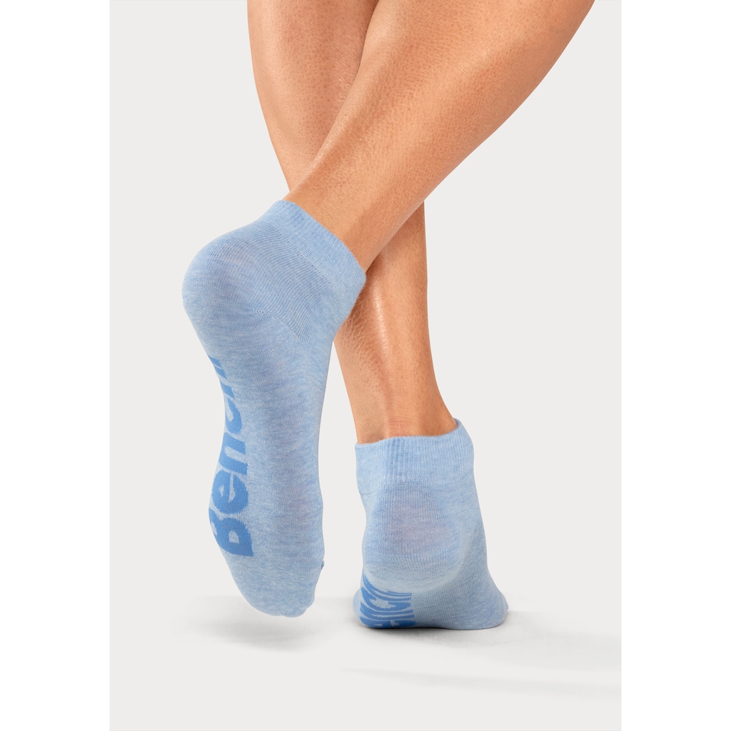 Bench. Kurzsocken, (Federtasche, 7 Paar), in ansprechendem Mäppchen mit Reissverschluss