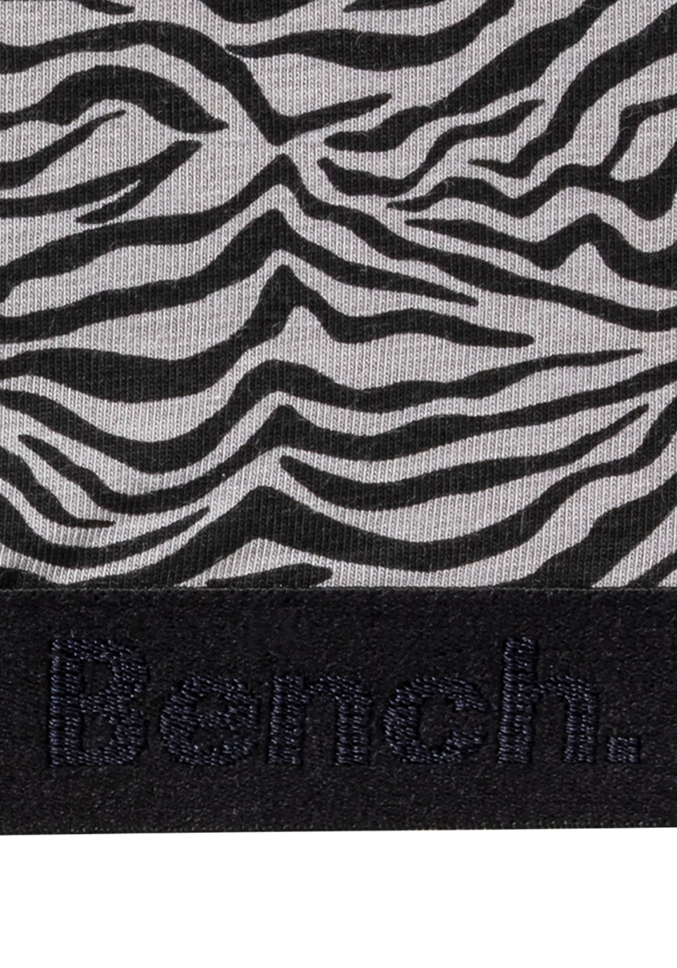 Bench. Set: Bustier, (4 tlg., mit Panty), mit tonigem Zebramuster