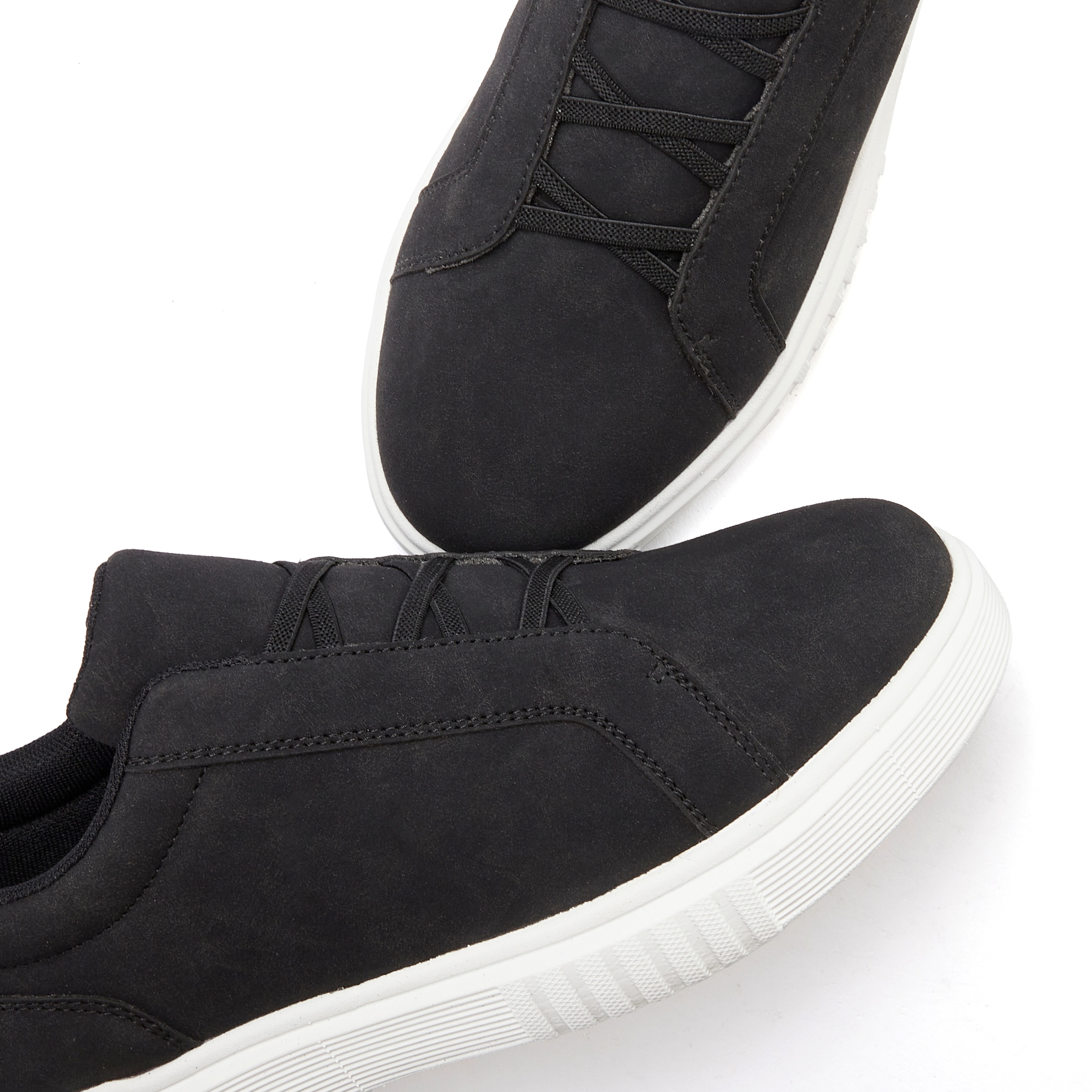 John Devin Sneaker »Freizeitschuh,«, mit elastischen Bändern für schnelles Reinschlüpfen, Unisex VEGAN