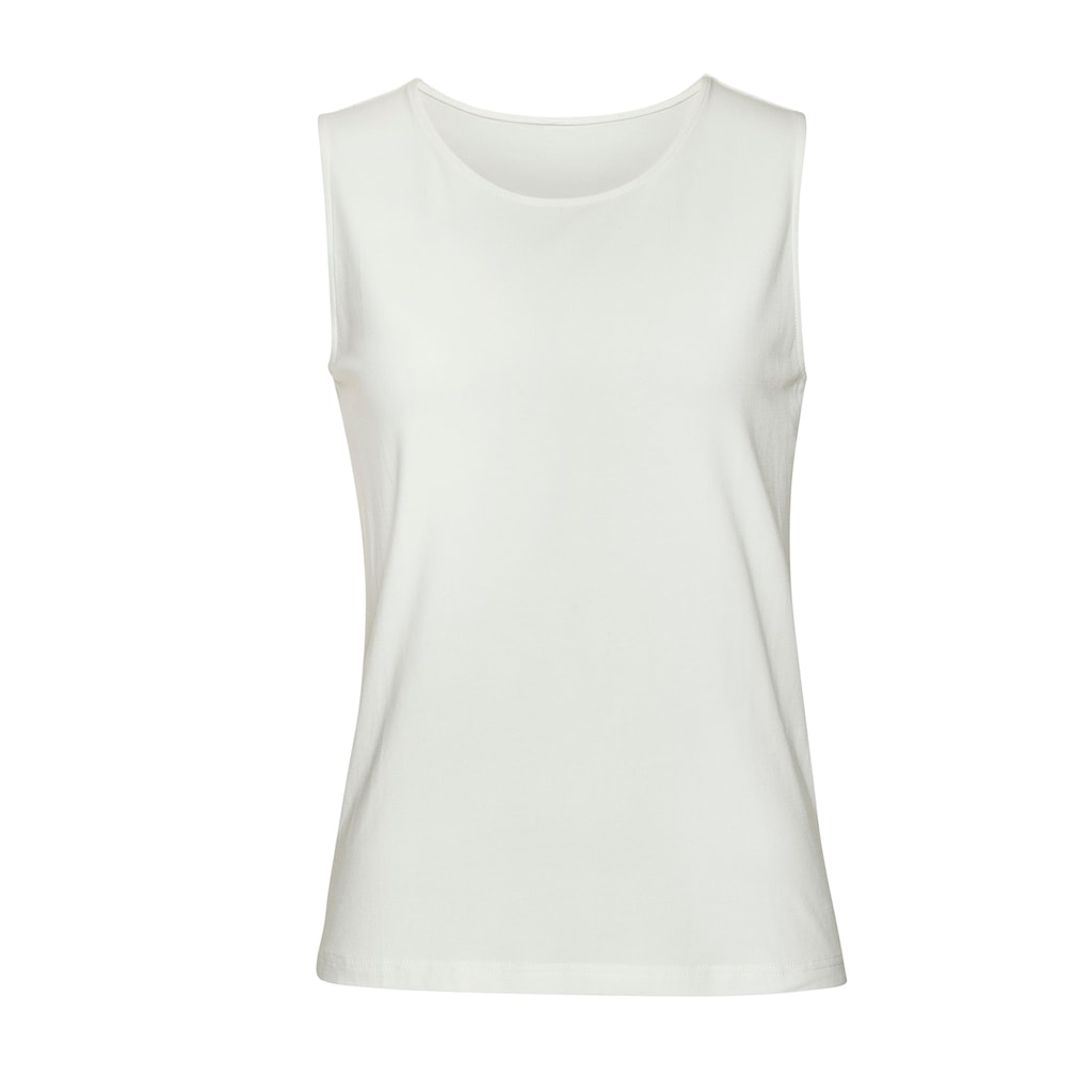 LASCANA Tanktop »aus elastischer Baumwoll-Modal-Qualität«, (2er-Pack)