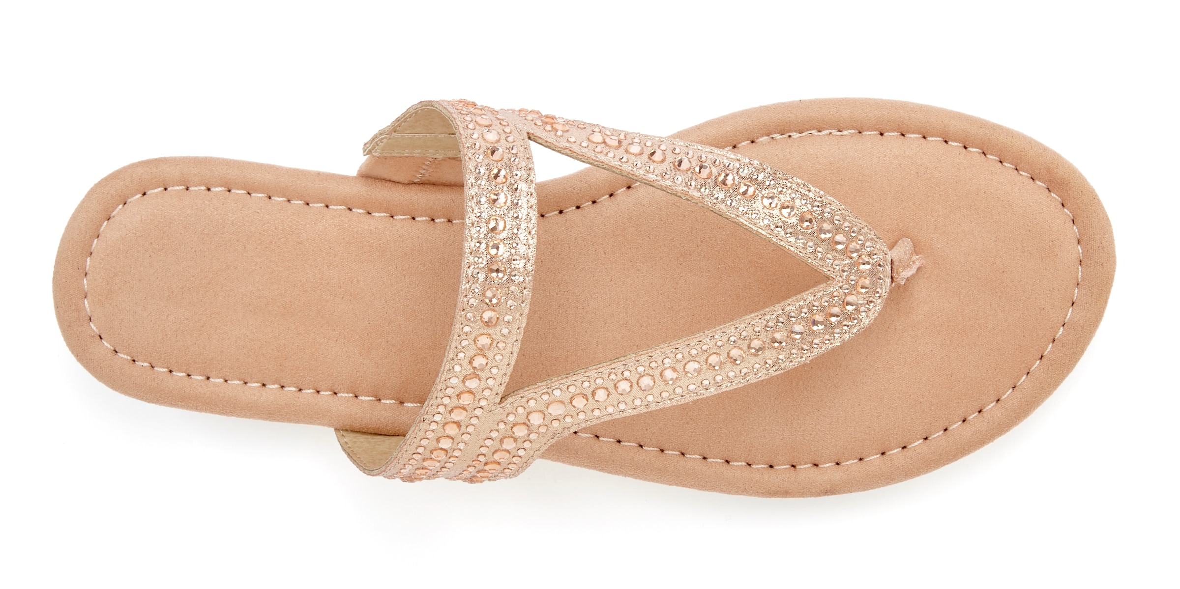Vivance Pantolette »Mule, Sommerschuh, offener Schuh, Zehentrenner, Sandale,«, mit Schmucksteinchen VEGAN
