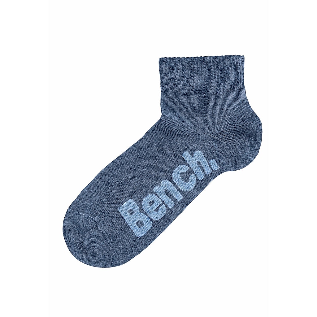 Bench. Kurzsocken, (Packung, 3 Paar), mit bequemen Rippbündchen