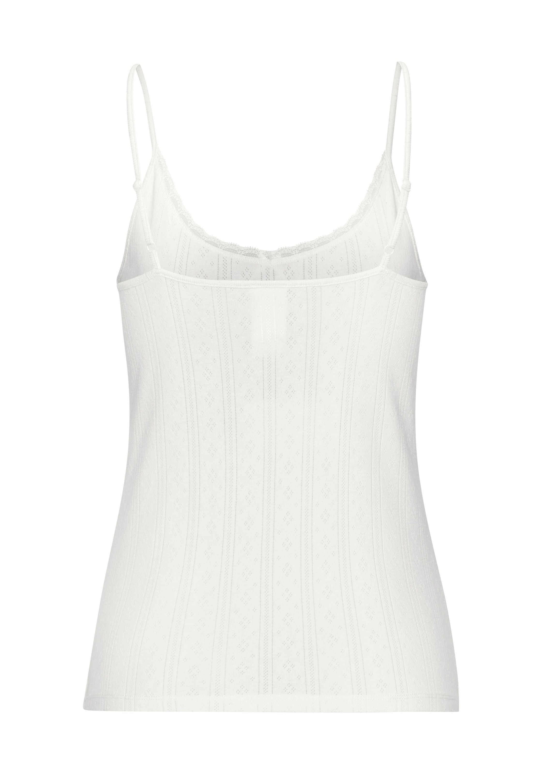 Vivance Unterhemd 2er-Pack,  aus weicher Pointelle-Ware mit Spitze, reine Baumwolle