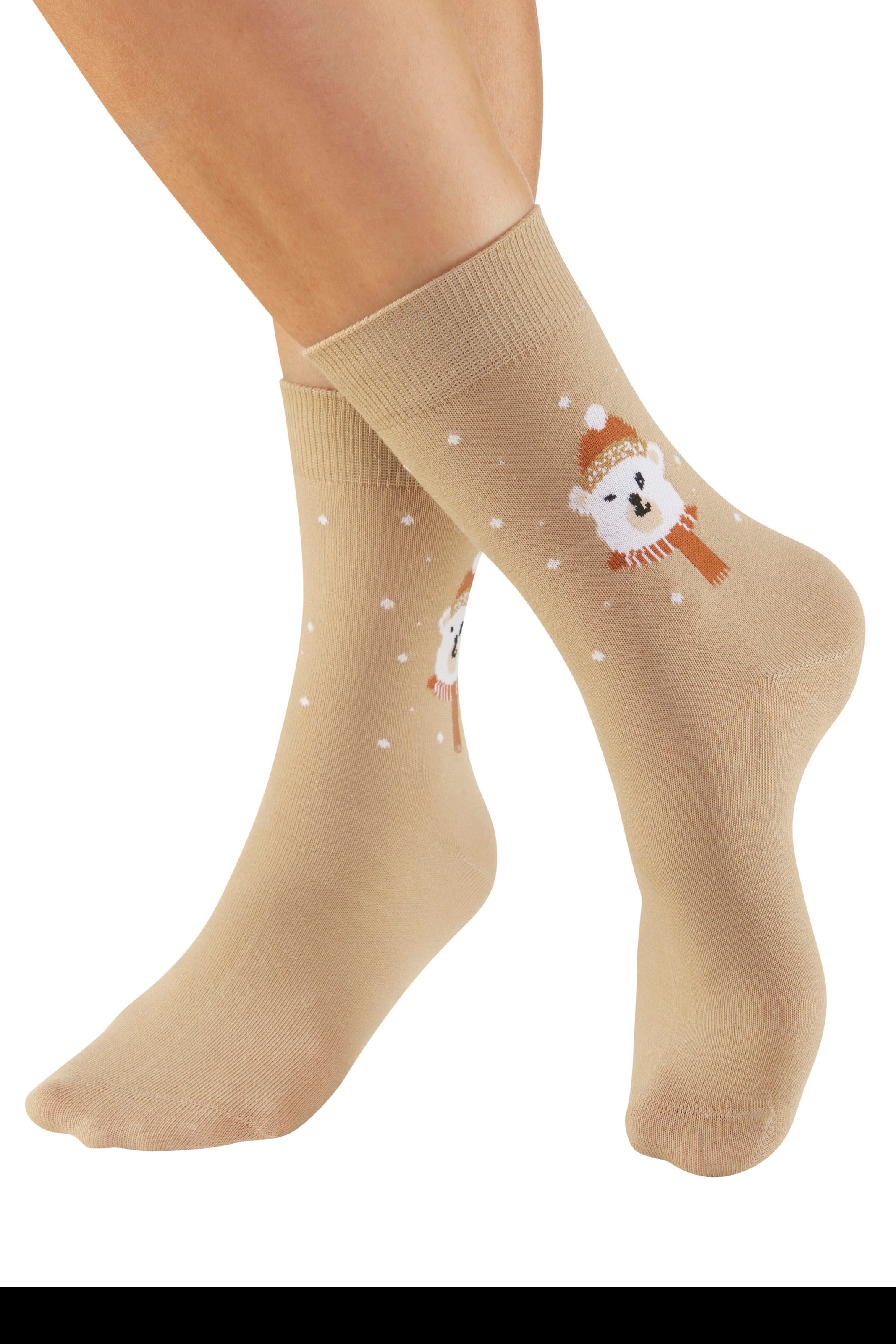 H.I.S Basicsocken Packung, 3 Paar tlg. mit lustigen Weihnachtsmotiven