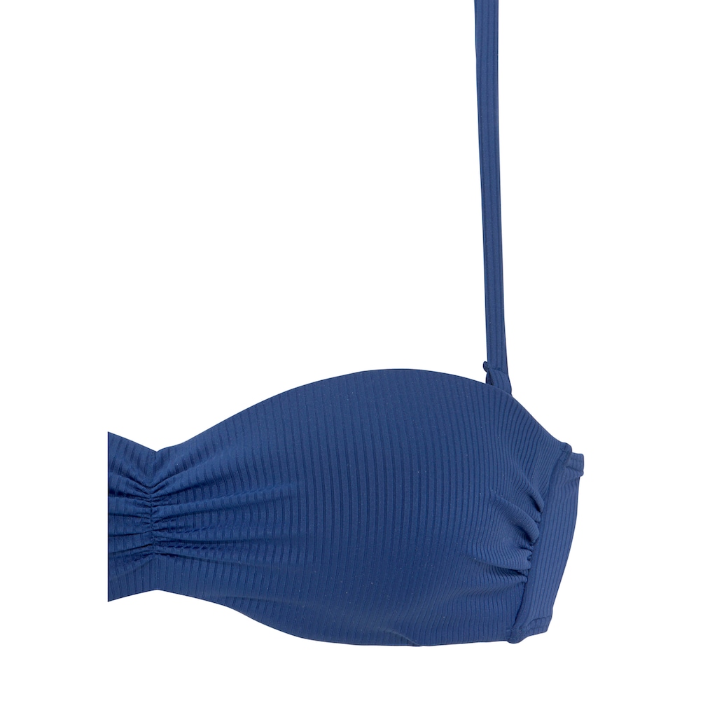 Venice Beach Bandeau-Bikini-Top »Lucky«, aus gerippter Strukturware
