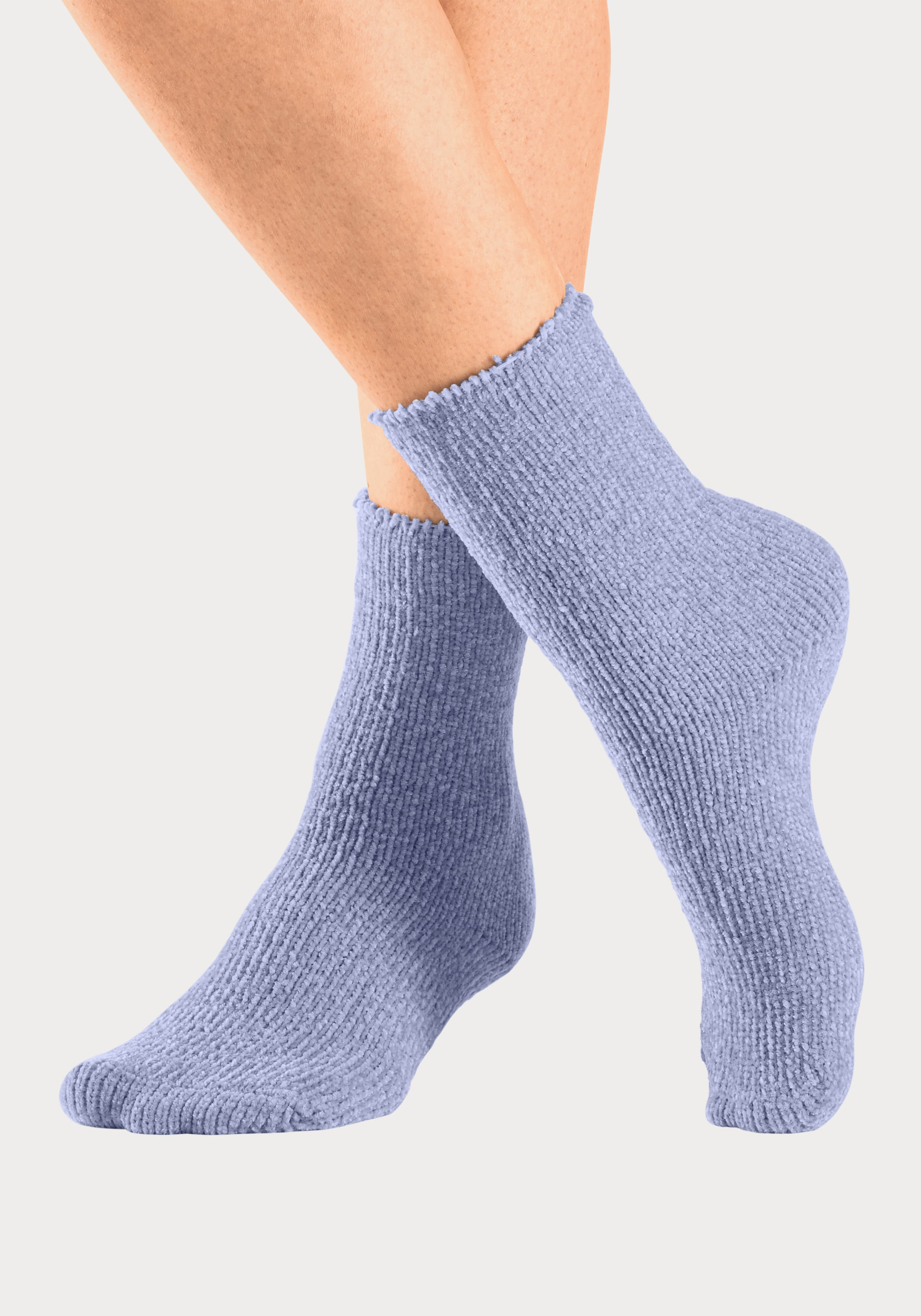 Lavana Kuschelsocken, (Packung, 5 Paar), ideal als Bettsocken