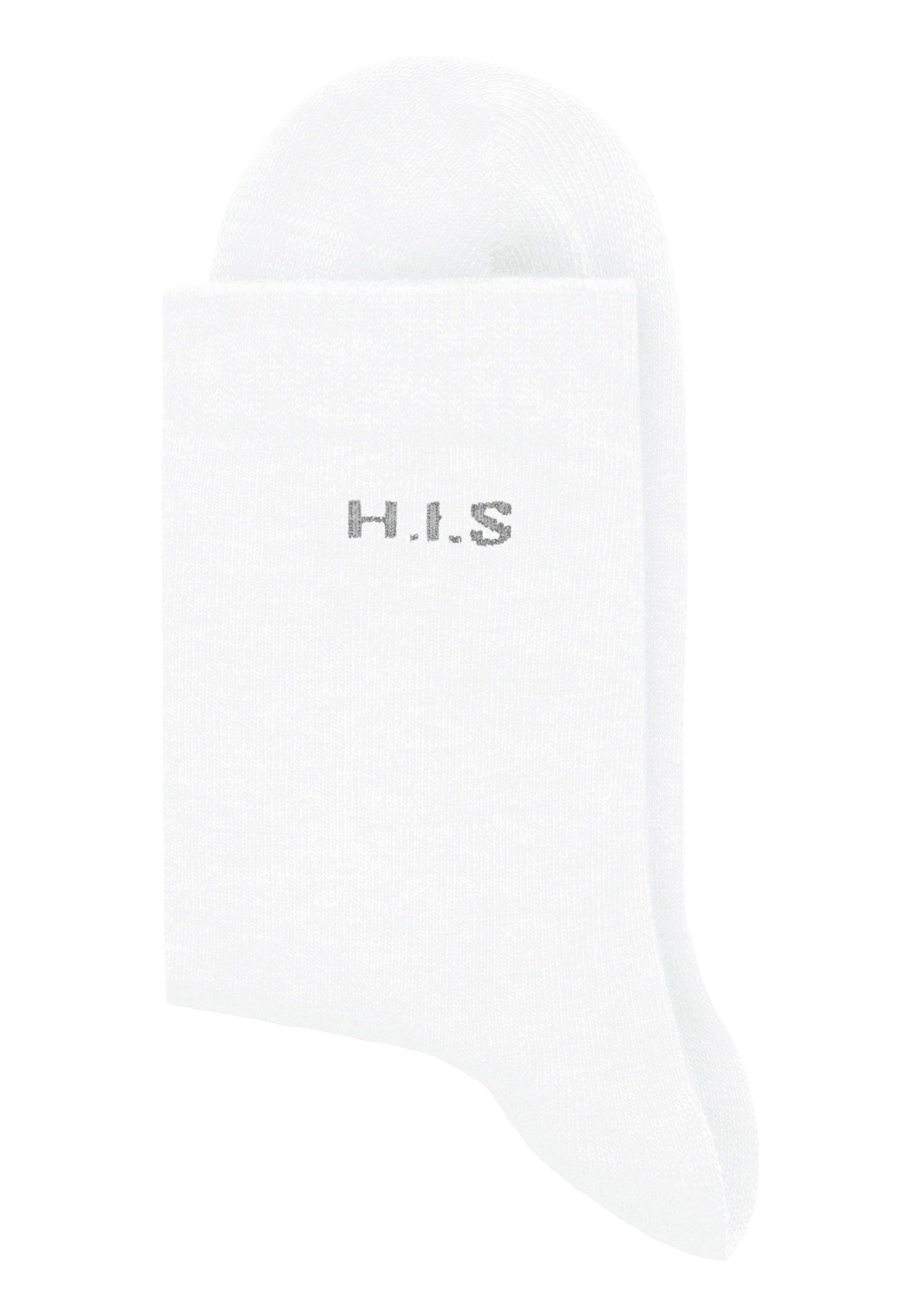 H.I.S Socken, (Packung, 16 Paar), mit eingestricktem Markenlogo