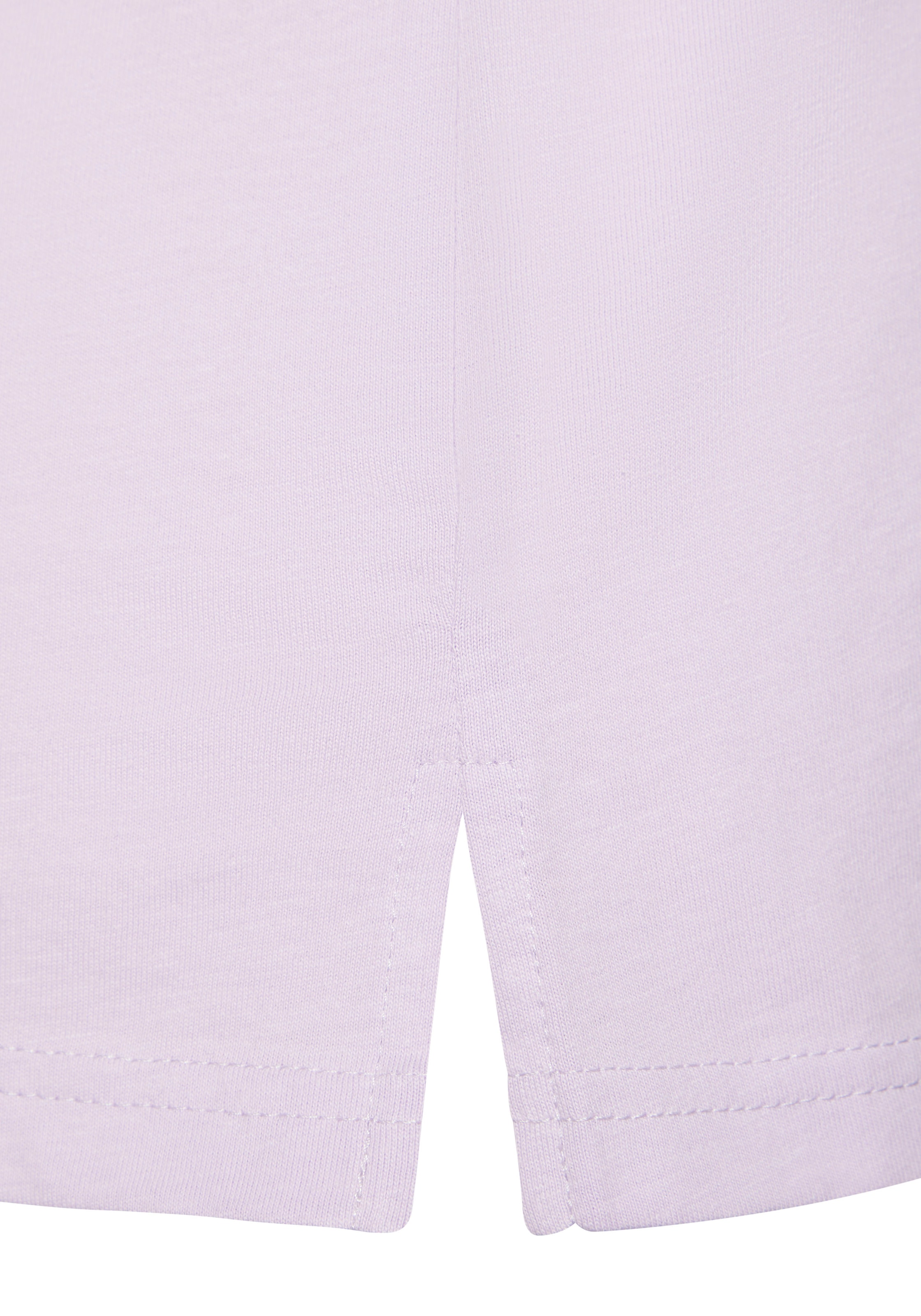 Beachtime T-Shirt »mit modischem Schlitz am Saum«, aus hochwertiger Baumwoll-Qualität