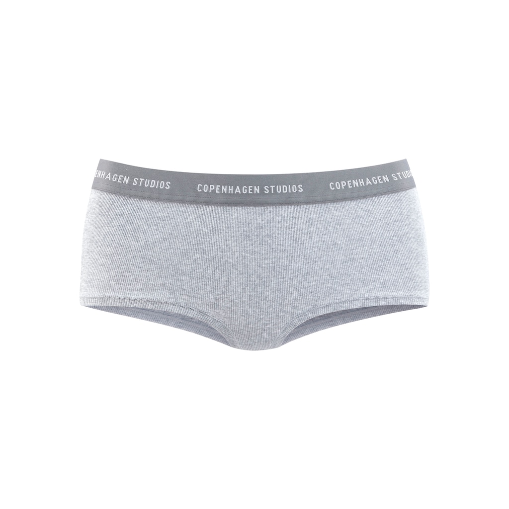 Copenhagen Studios Panty »mit softem Logobund«, (2er-Pack), aus gerippter Bio-Baumwollqualität