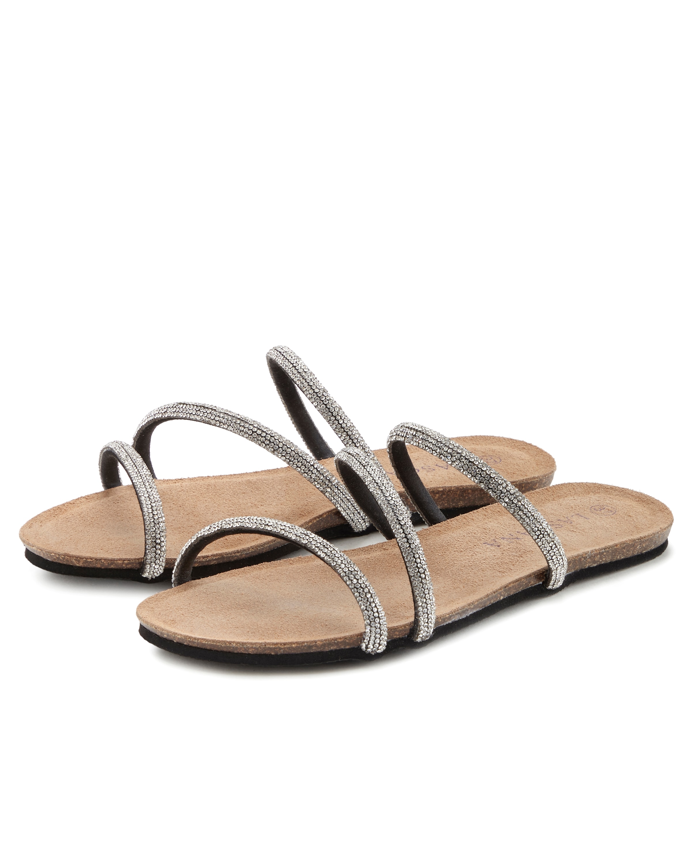 LASCANA Pantolette, Sandale, Mule, offener Schuh, hochwertiges Korkfussbett