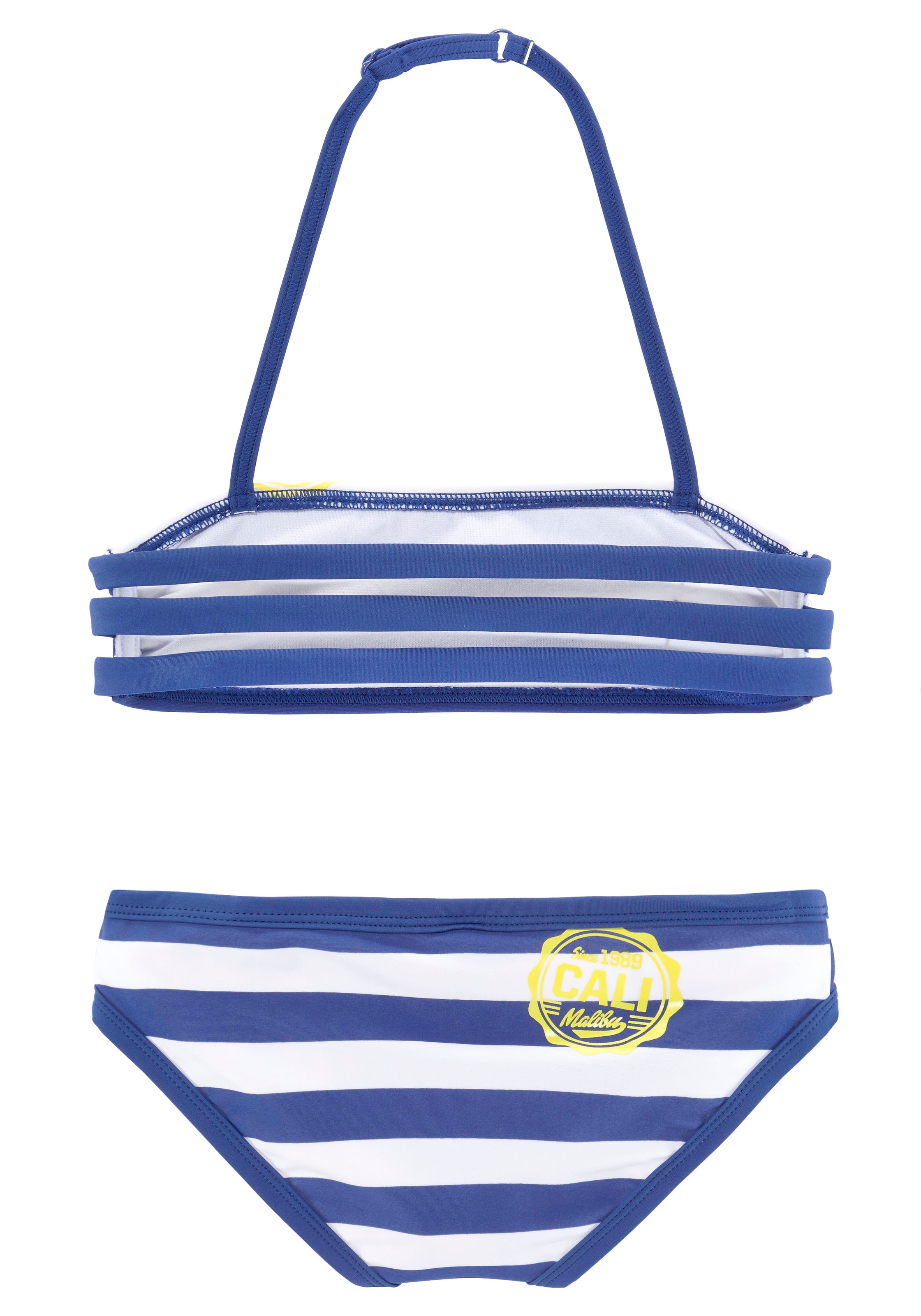 Bench. Bandeau-Bikini mit trendigen Streifen