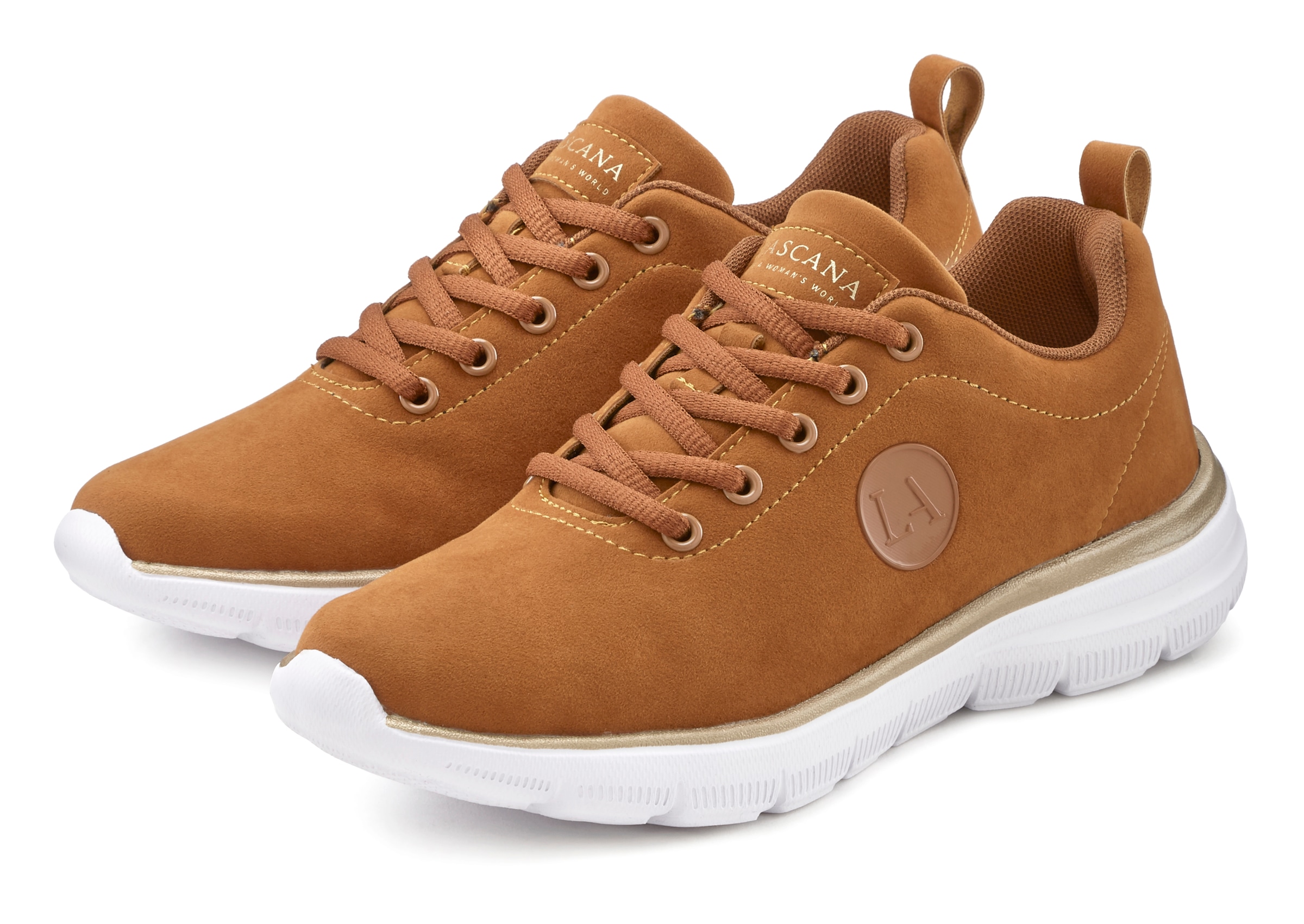 LASCANA Sneaker, pflegeleicht, ultraleicht, Schnürhalbschuhe, Freizeitschuhe, VEGAN