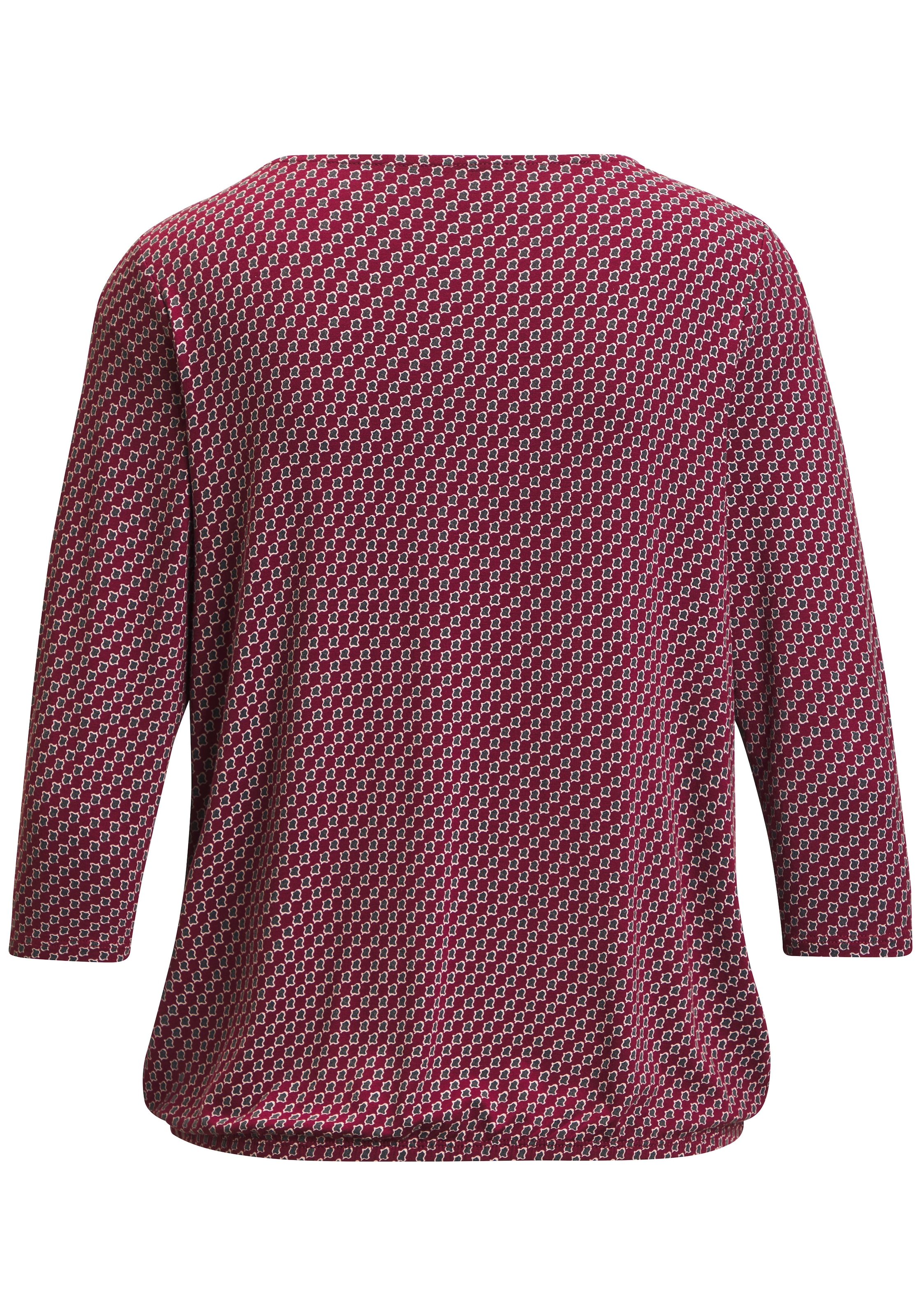 Vivance Rundhalsshirt »mit goldfarbenem Zierknopf am Ausschnitt« aus weichem Viskose-Stretch