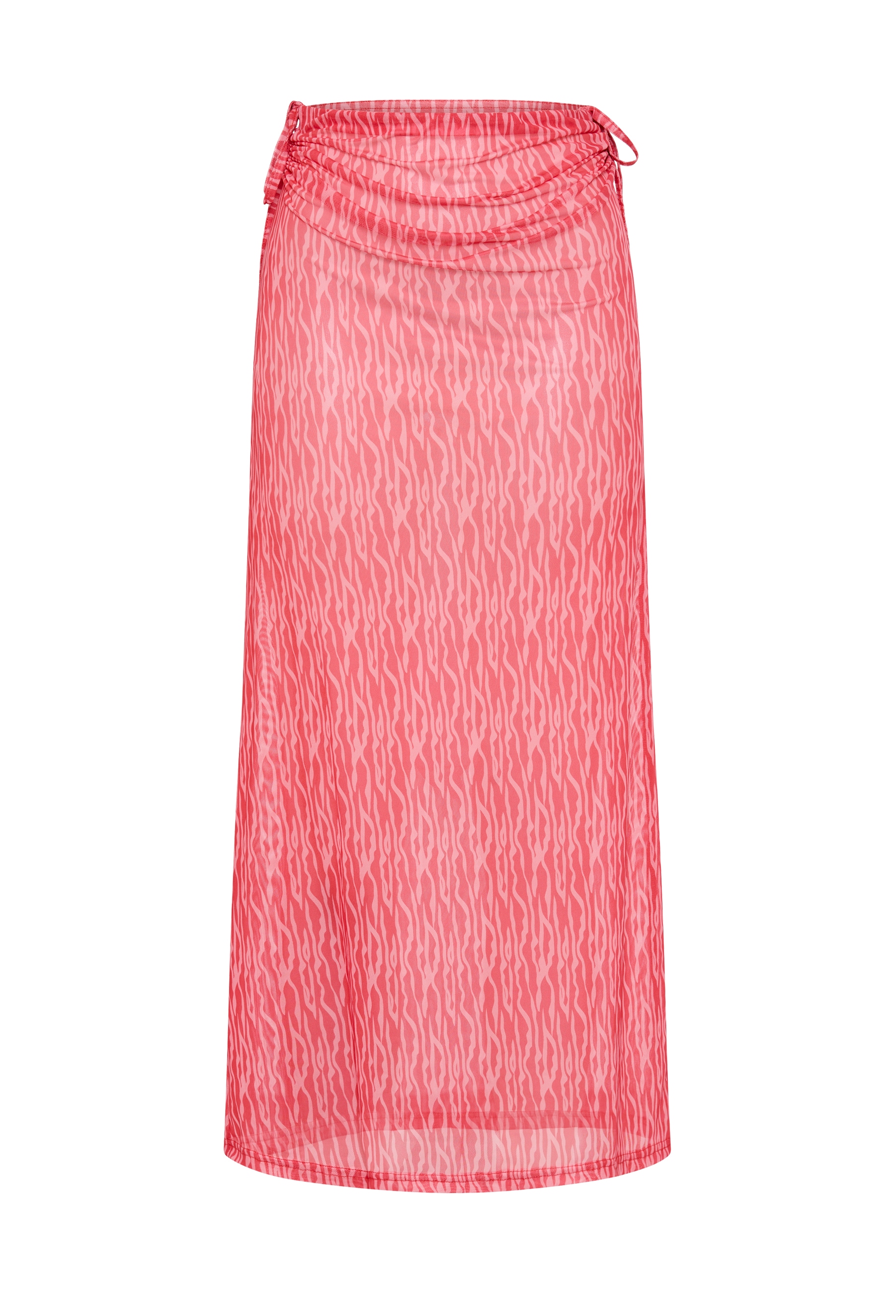 LSCN by LASCANA Jupe en maille avec impression graphique, jupe de plage, cover-up