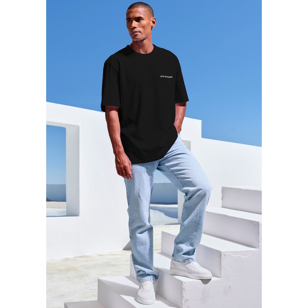 Copenhagen Studios T-Shirt »mit hochwertiger Logostickerei«, Loose-fit, Oversize-Shirt aus heavy Bio-Baumwoll-Qualität