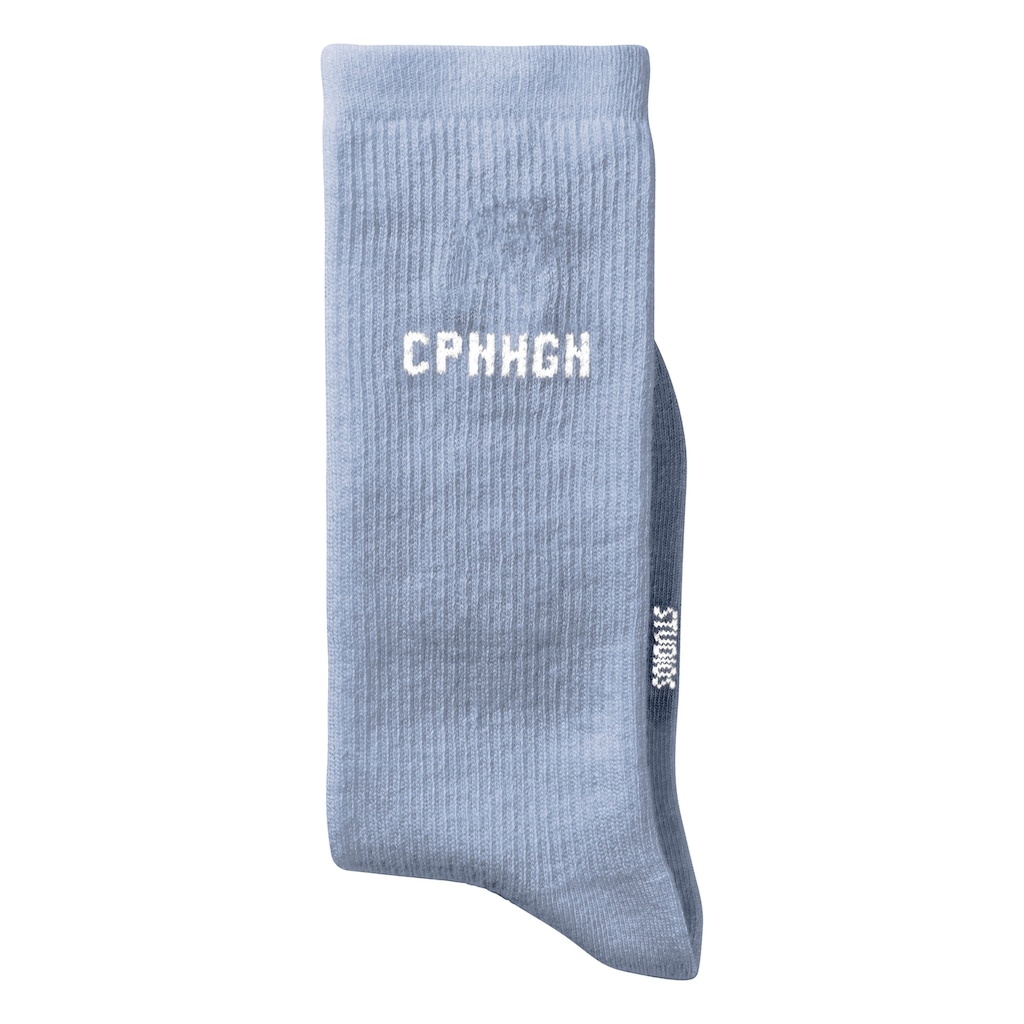 Copenhagen Studios Basicsocken, (Packung, 3 Paar), mit Rippstruktur und Stickerei