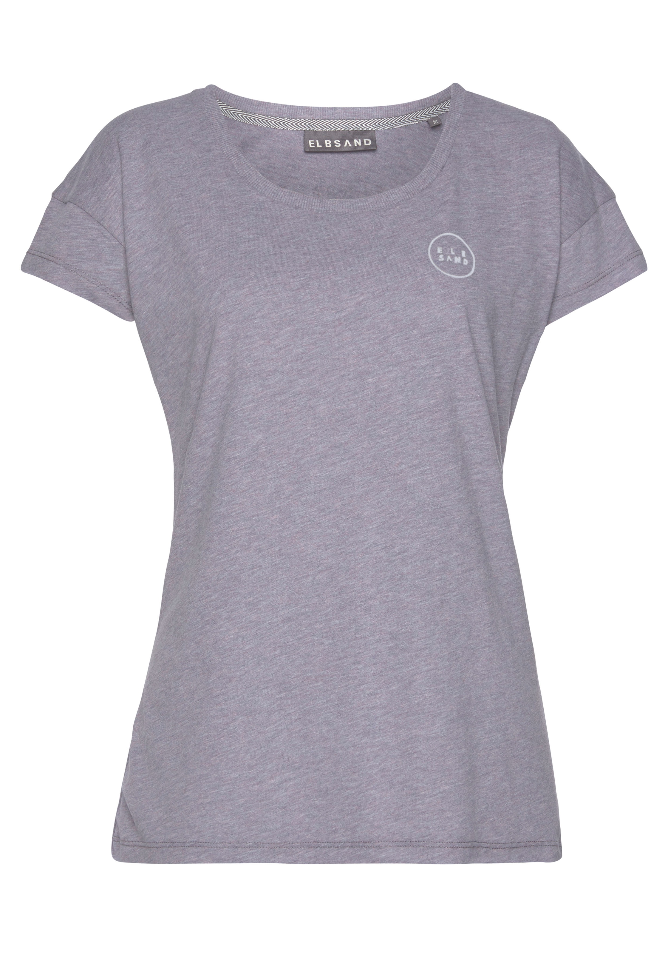 Elbsand T-Shirt »Ranva« mit Logodruck, Kurzarmshirt aus Baumwoll-Mix, sportlich