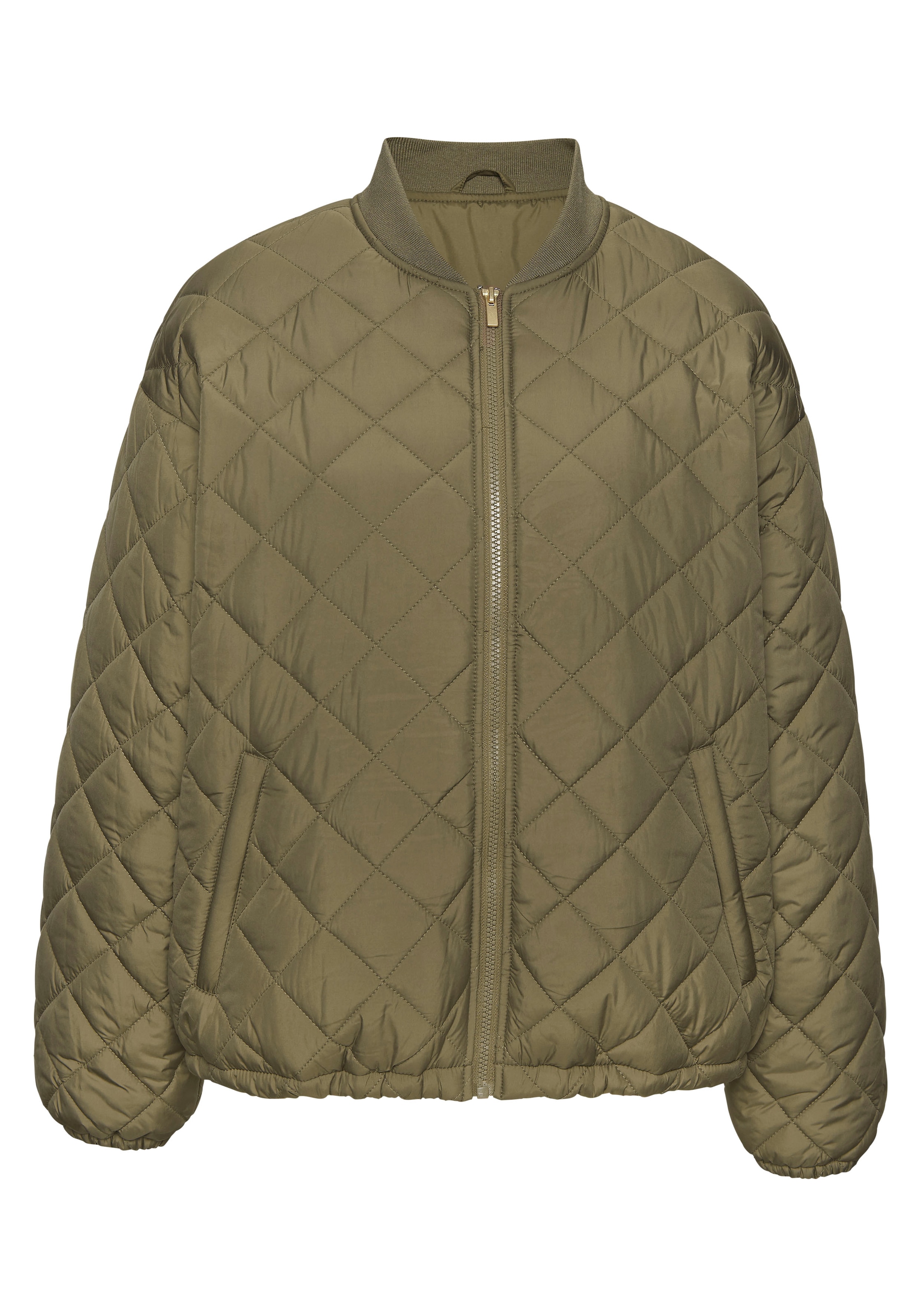 French Connection Steppjacke, mit geripptem Stehkragen