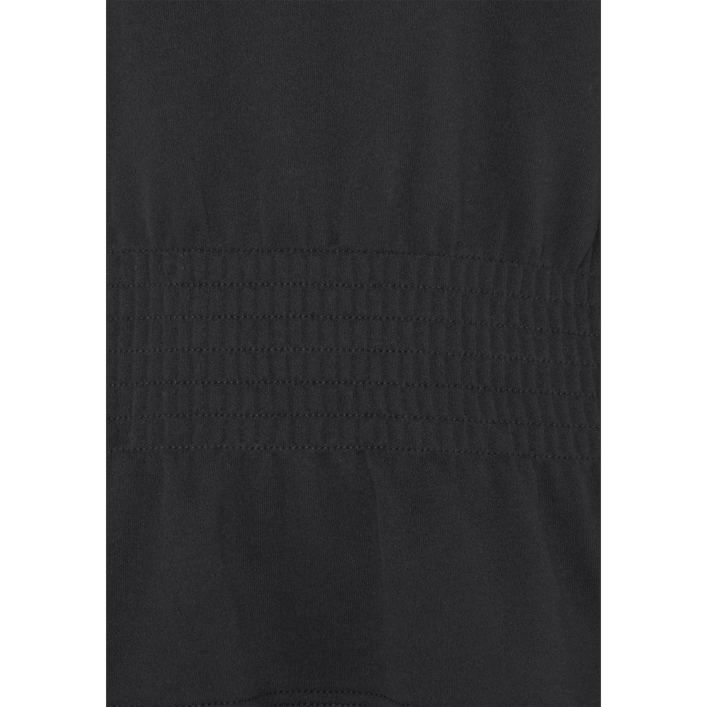 LASCANA Hoodie, mit elastischer Raffung in der Taille, Loungewear