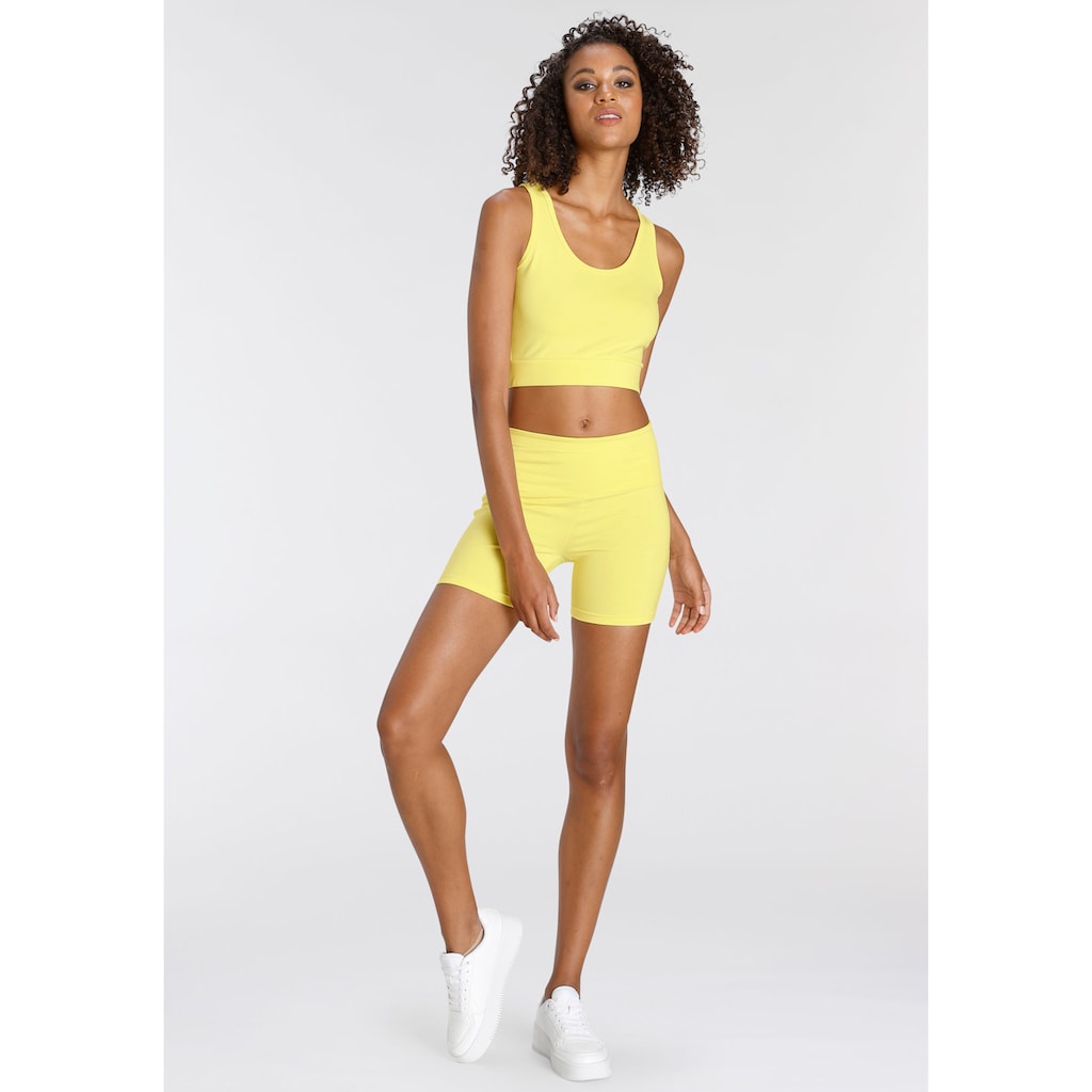 LASCANA ACTIVE Sporttop, Crop-Top mit breiten Trägern