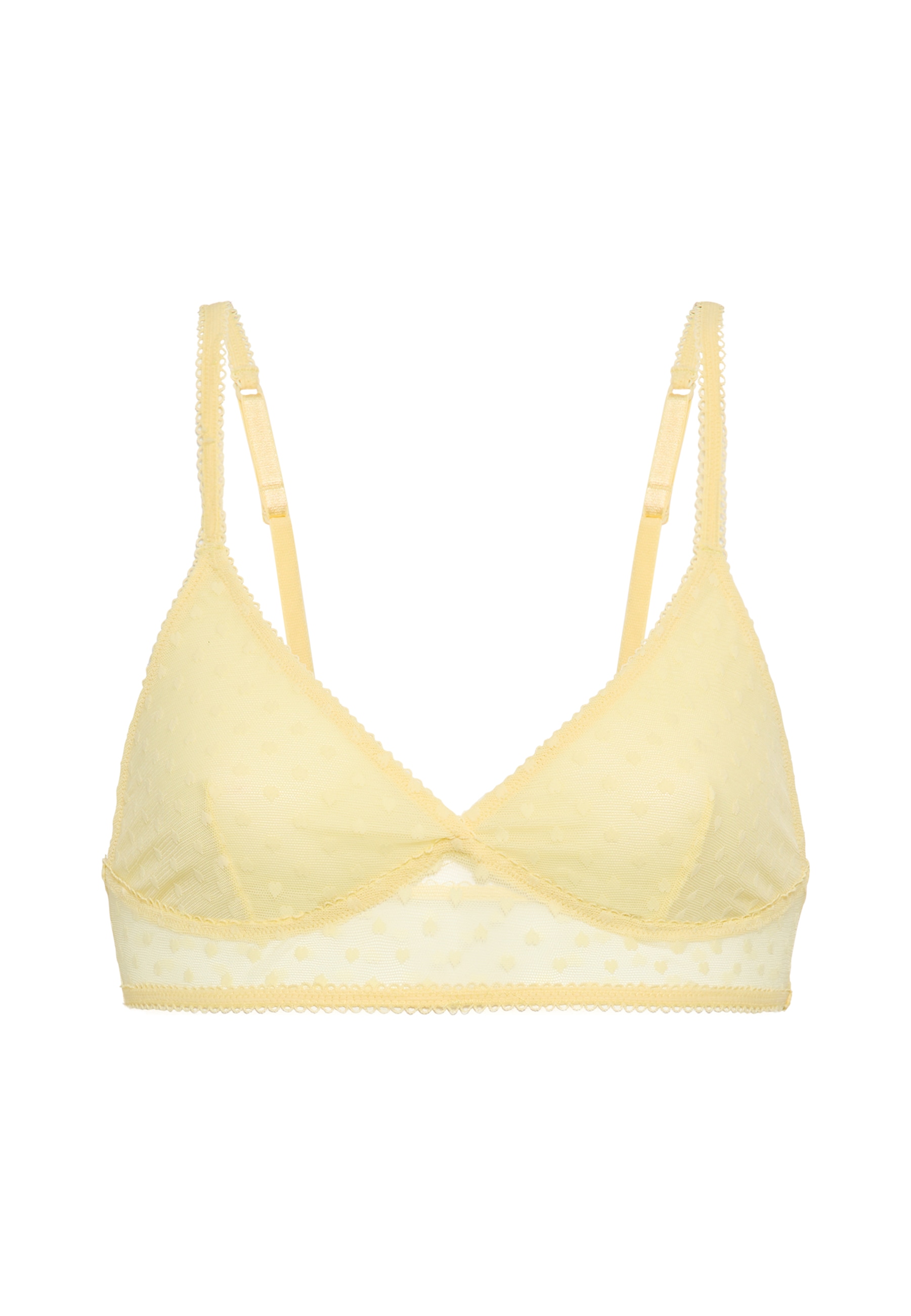 LSCN by LASCANA Bralette aus leicht transparentem Herzchen-Mesh